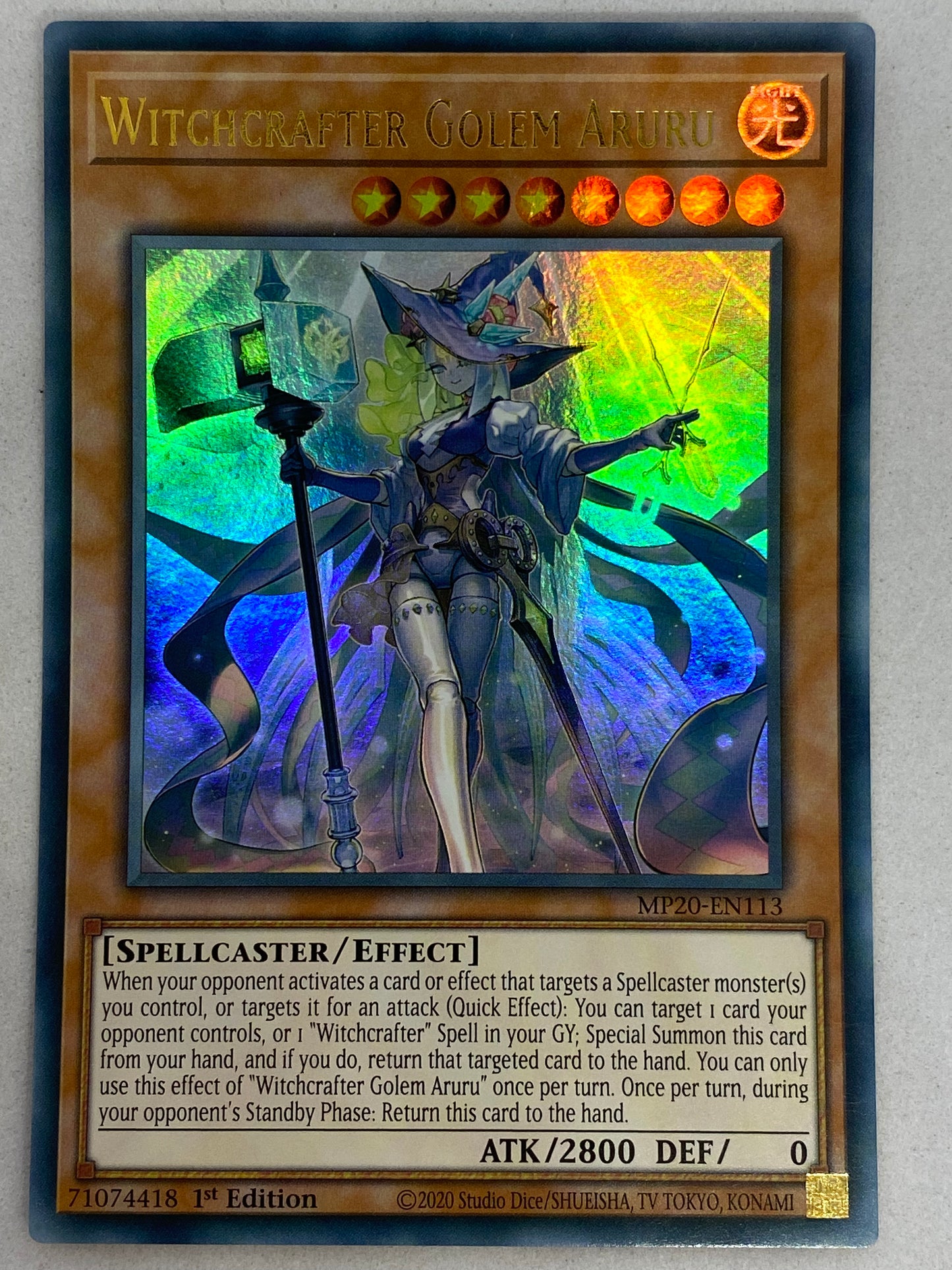 Witchcrafter Golem Aruru MP20-EN113