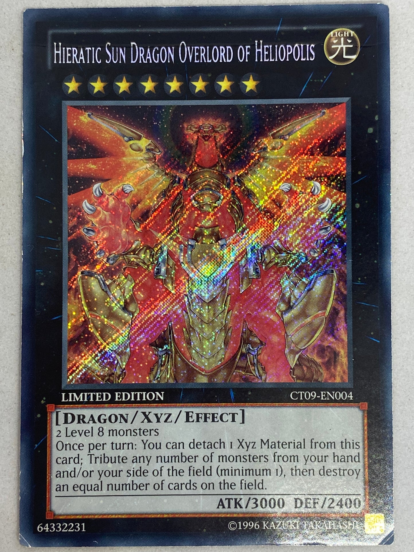 Hieratic Sun Dragon Overlord Of Heliopolis CT09-EN004