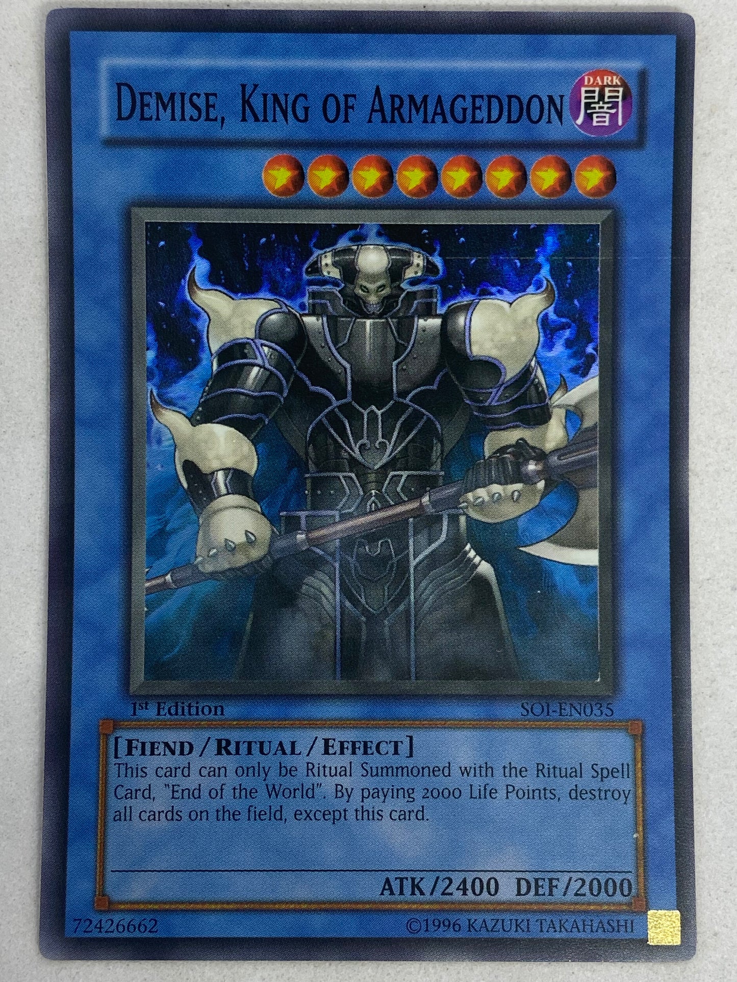 Demise, King Of Armageddon SOI-EN035