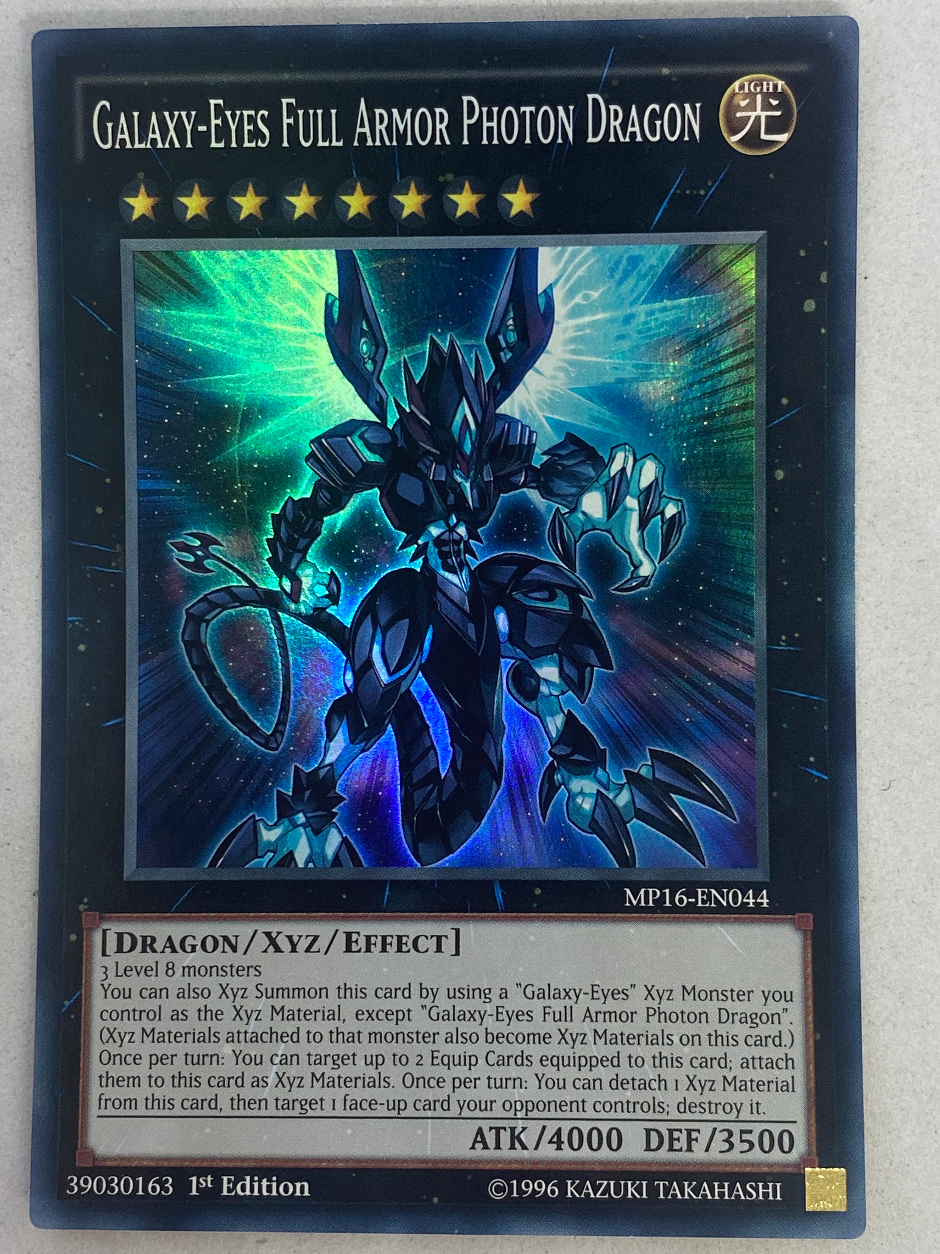 Galaxy Eyes Full Armor Photon Dragon Mp16 En044 Genesis Tcg