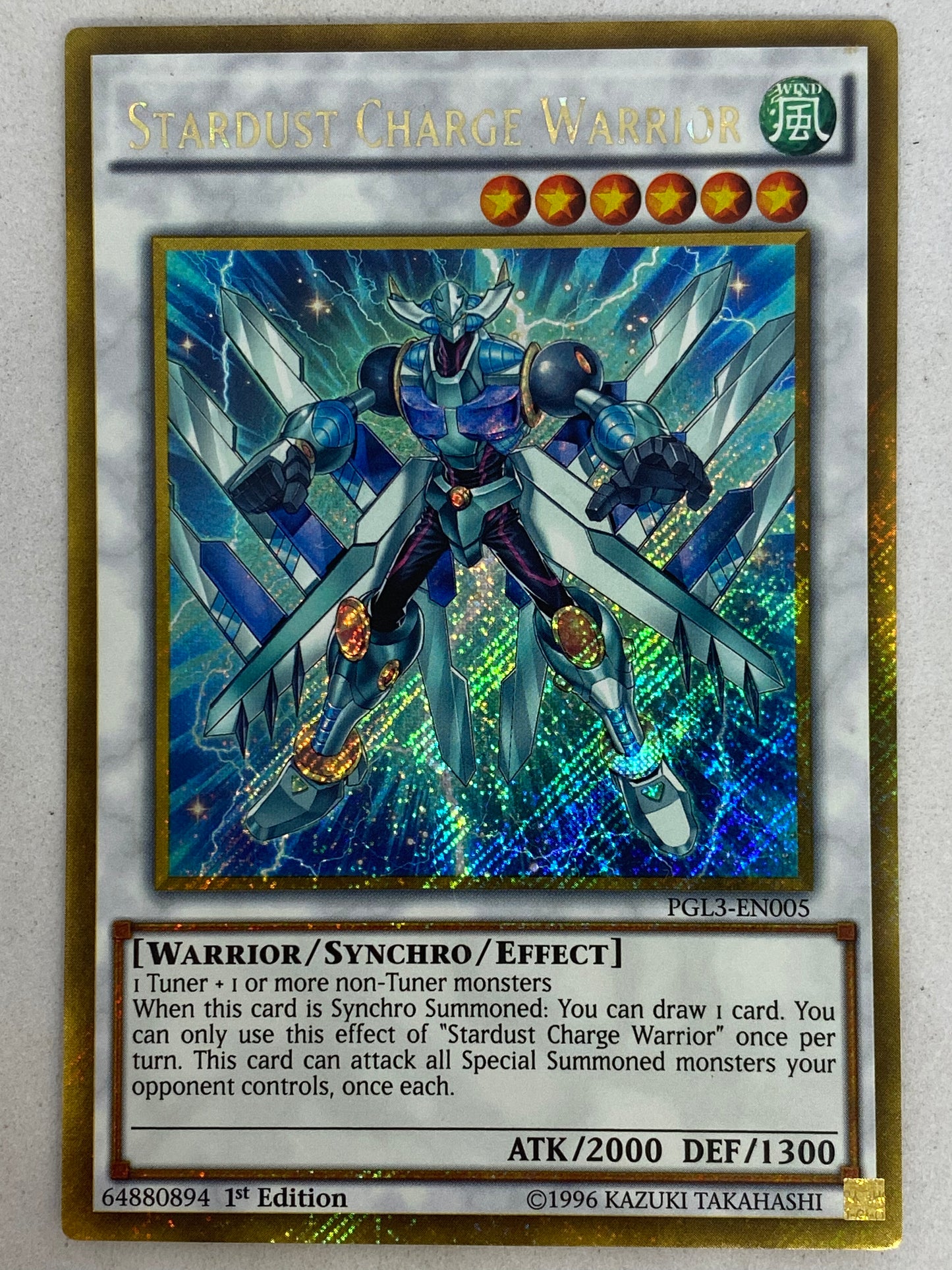 Stardust Charge Warrior PGL3-EN005