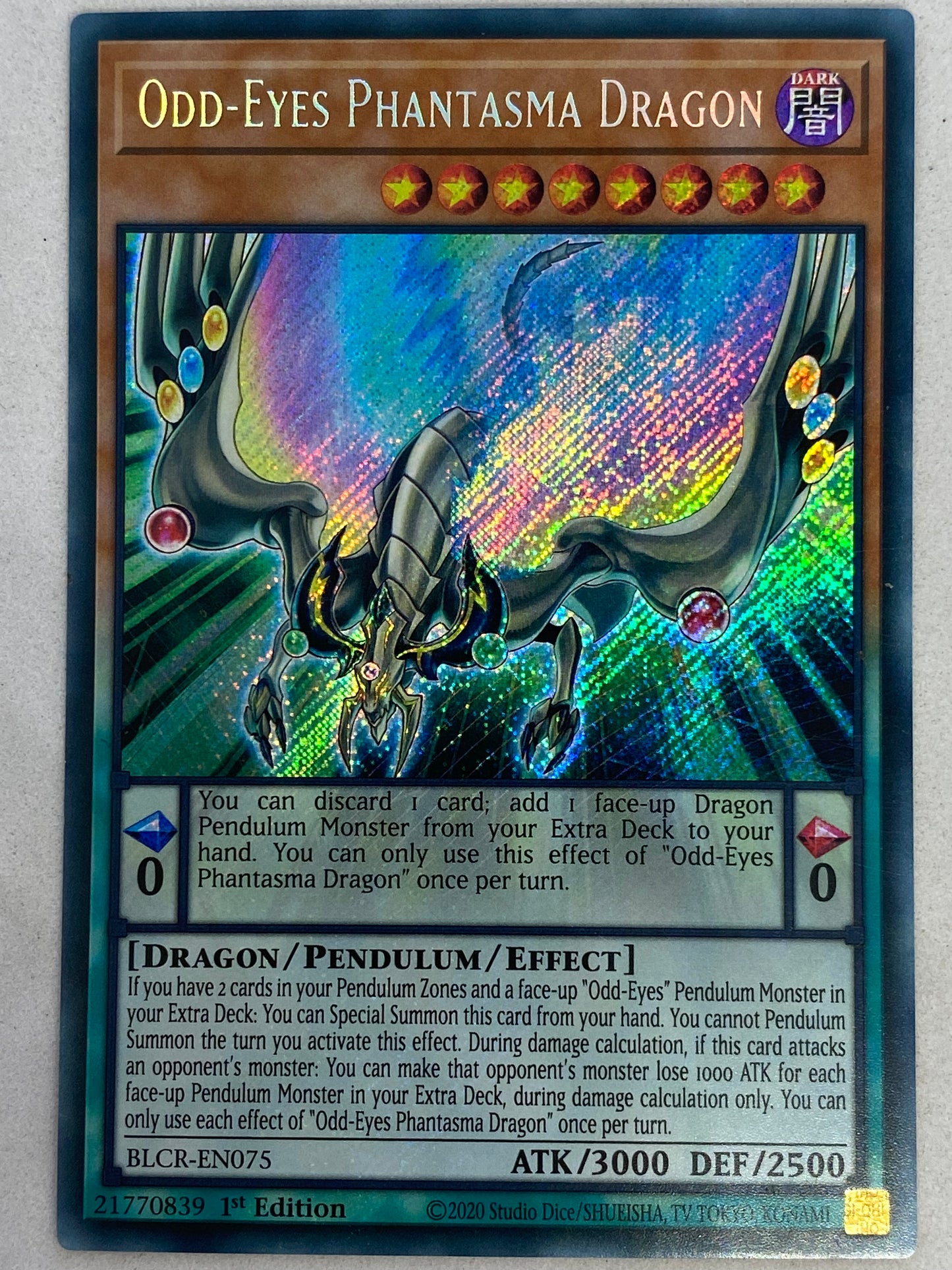 Odd-Eyes Phantasma Dragon BLCR-EN075