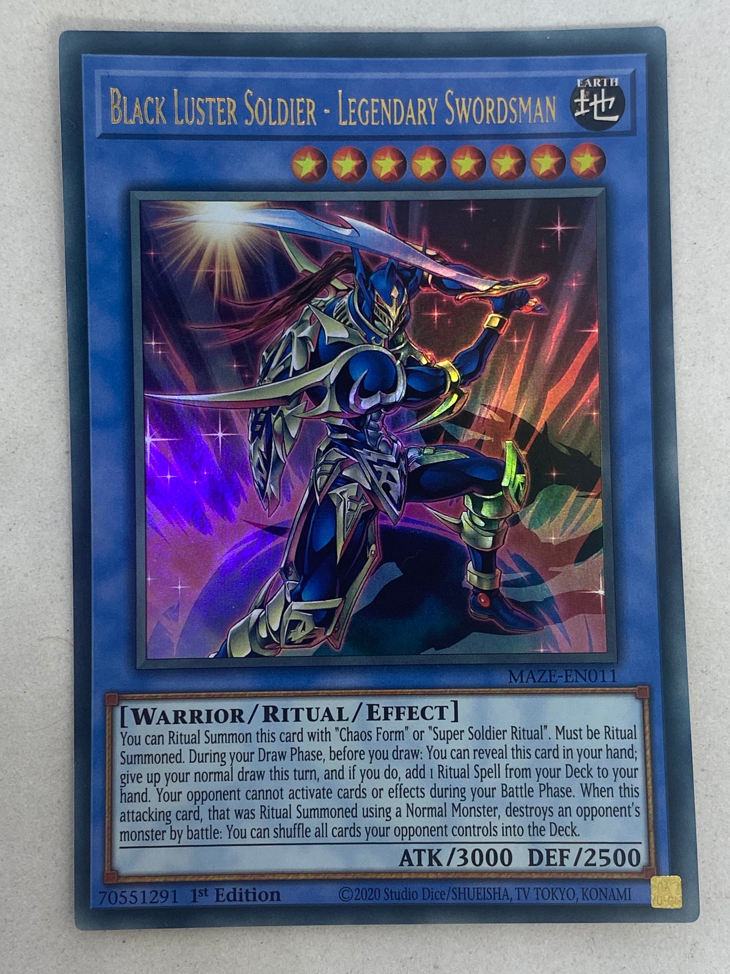 Black Luster Soldier - Legendary Swordsman MAZE-EN011