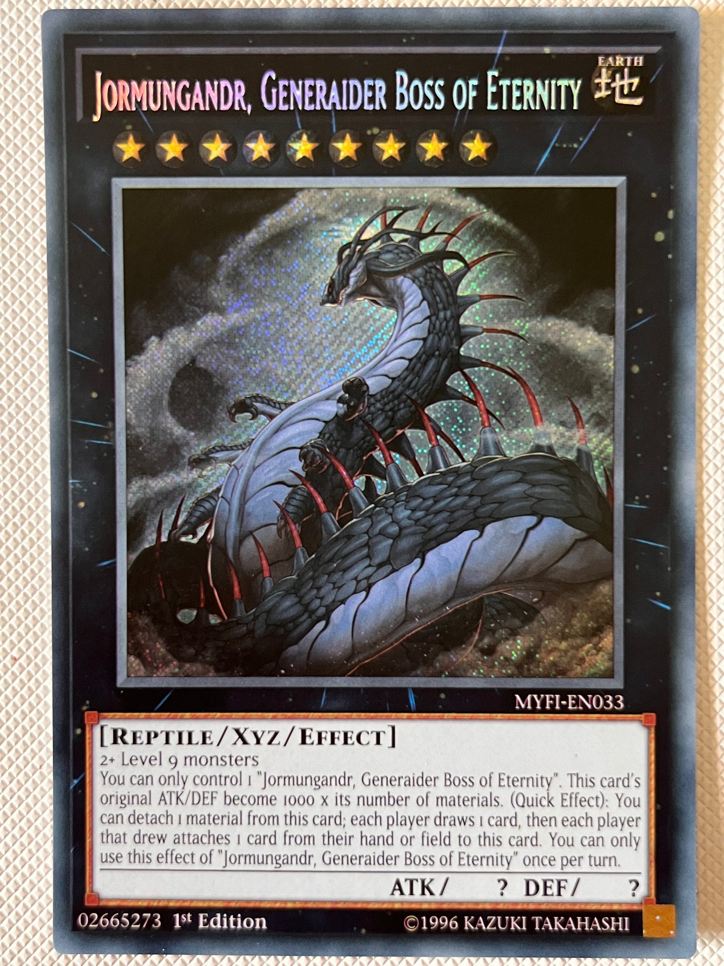 Jormungandr, Generaider Boss Of Eternity MYFI-EN033