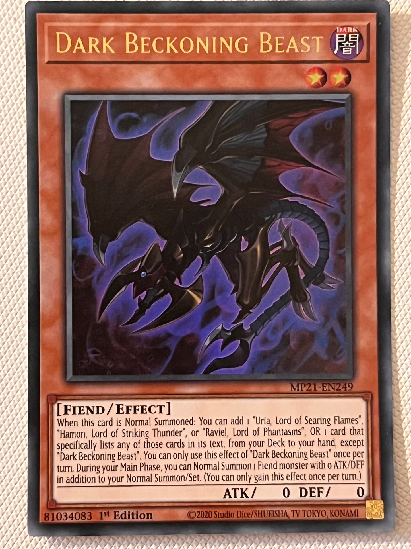 Dark Beckoning Beast MP21-EN249