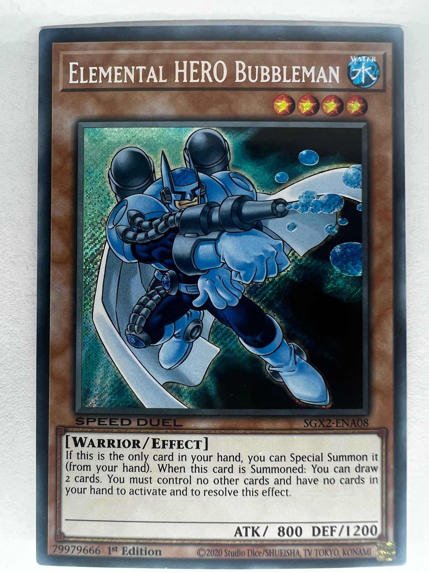 Elemental HERO Bubbleman SGX2-ENA08