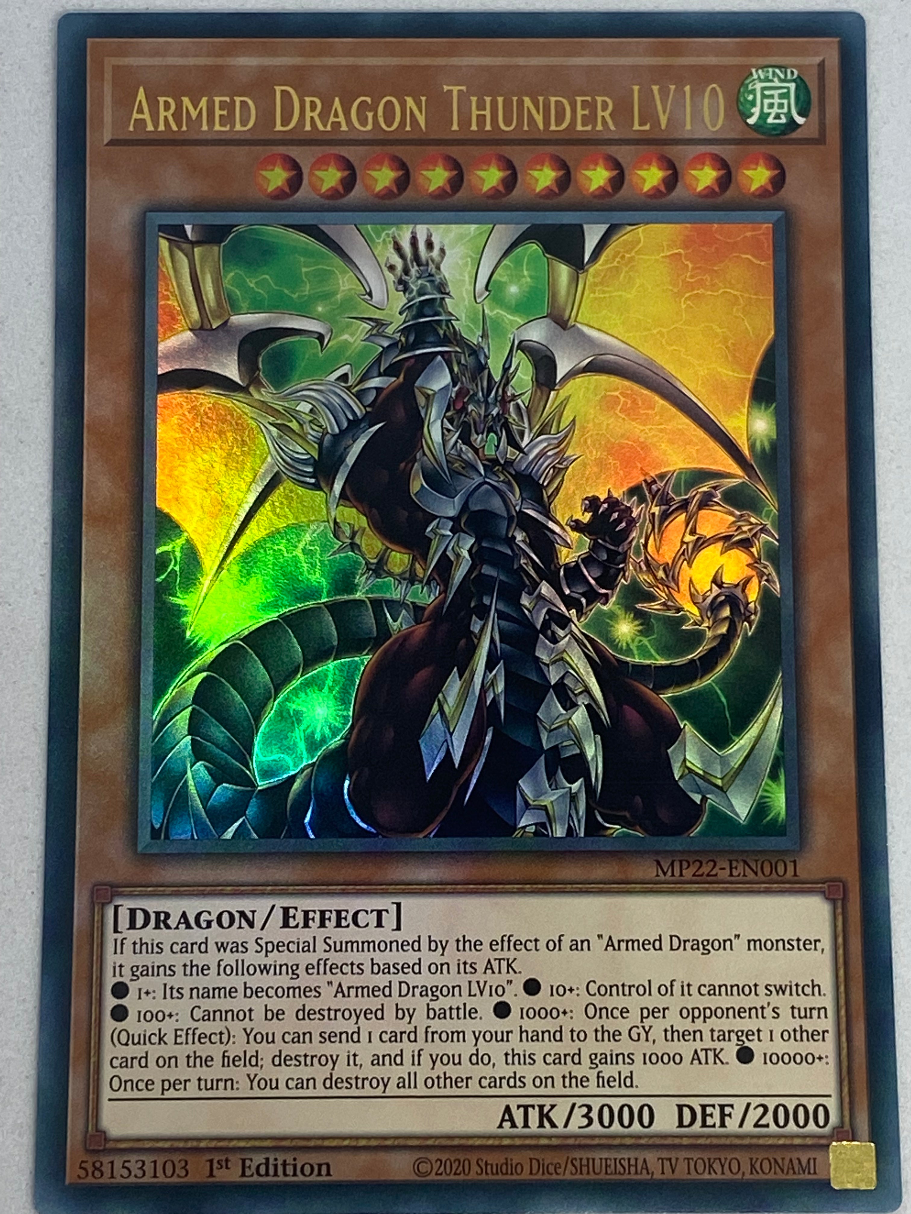 Armed Dragon Thunder LV7 - BLVO-EN002 - Ultra Rare - 1st Edition