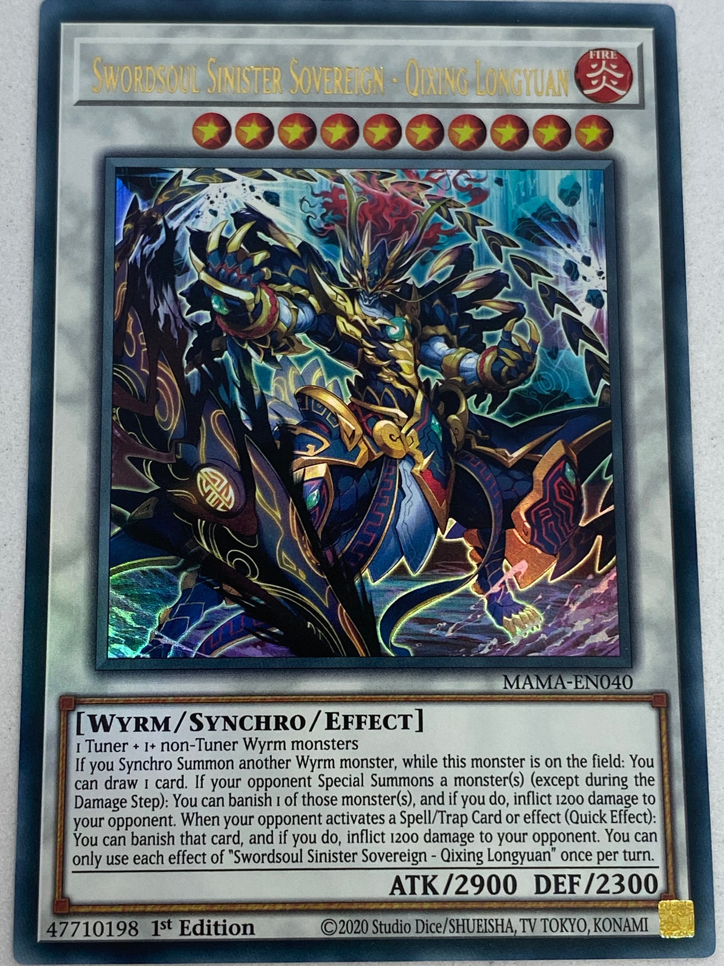 Swordsoul Sinister Soverign - Qixing Longyuan MAMA-EN040