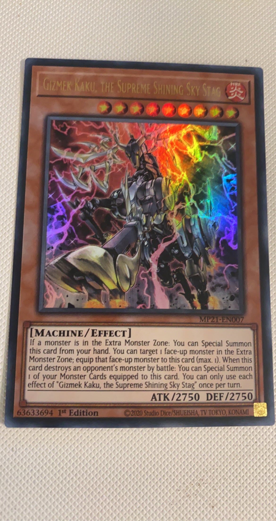 Gizmek Kaku, The Supreme Shining Sky Stag MP21-EN007