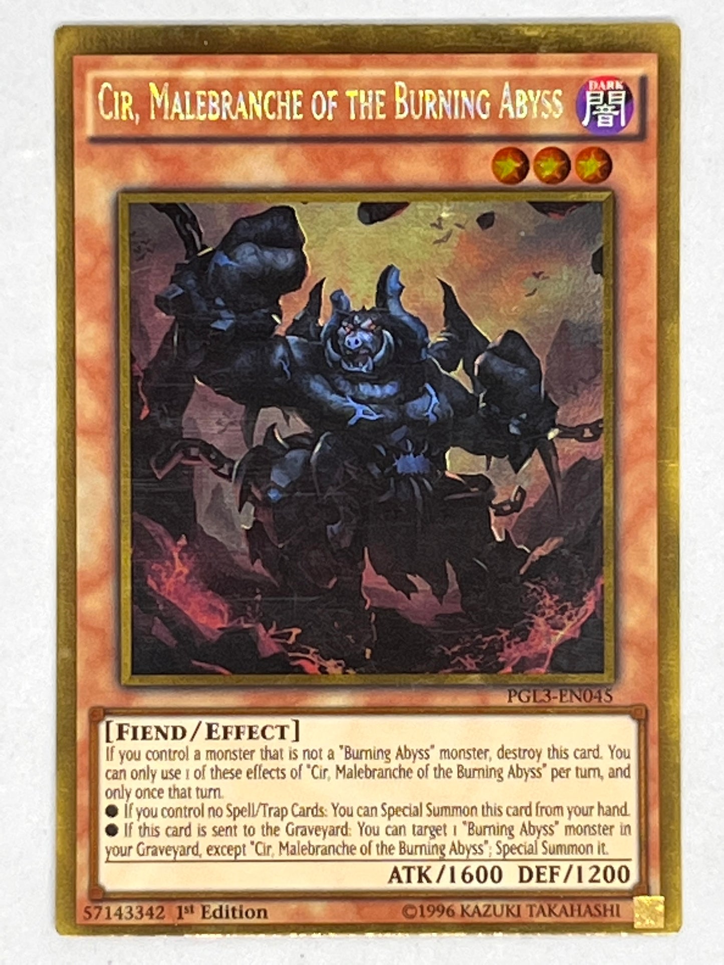 Cir, Malebranche Of The Burning Abyss PGL3-EN045(Mod Play)