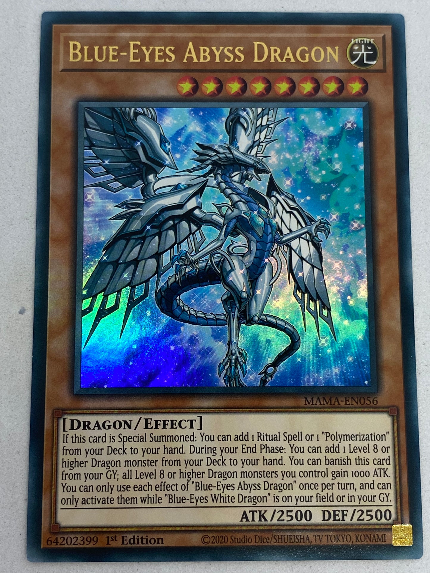 Blue-Eyes Abyss Dragon MAMA-EN056