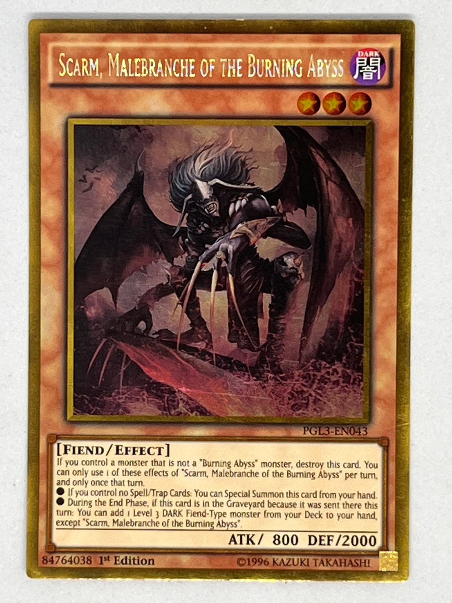 Scarm, Malebranche Of The Burning Abyss PGL3-EN043