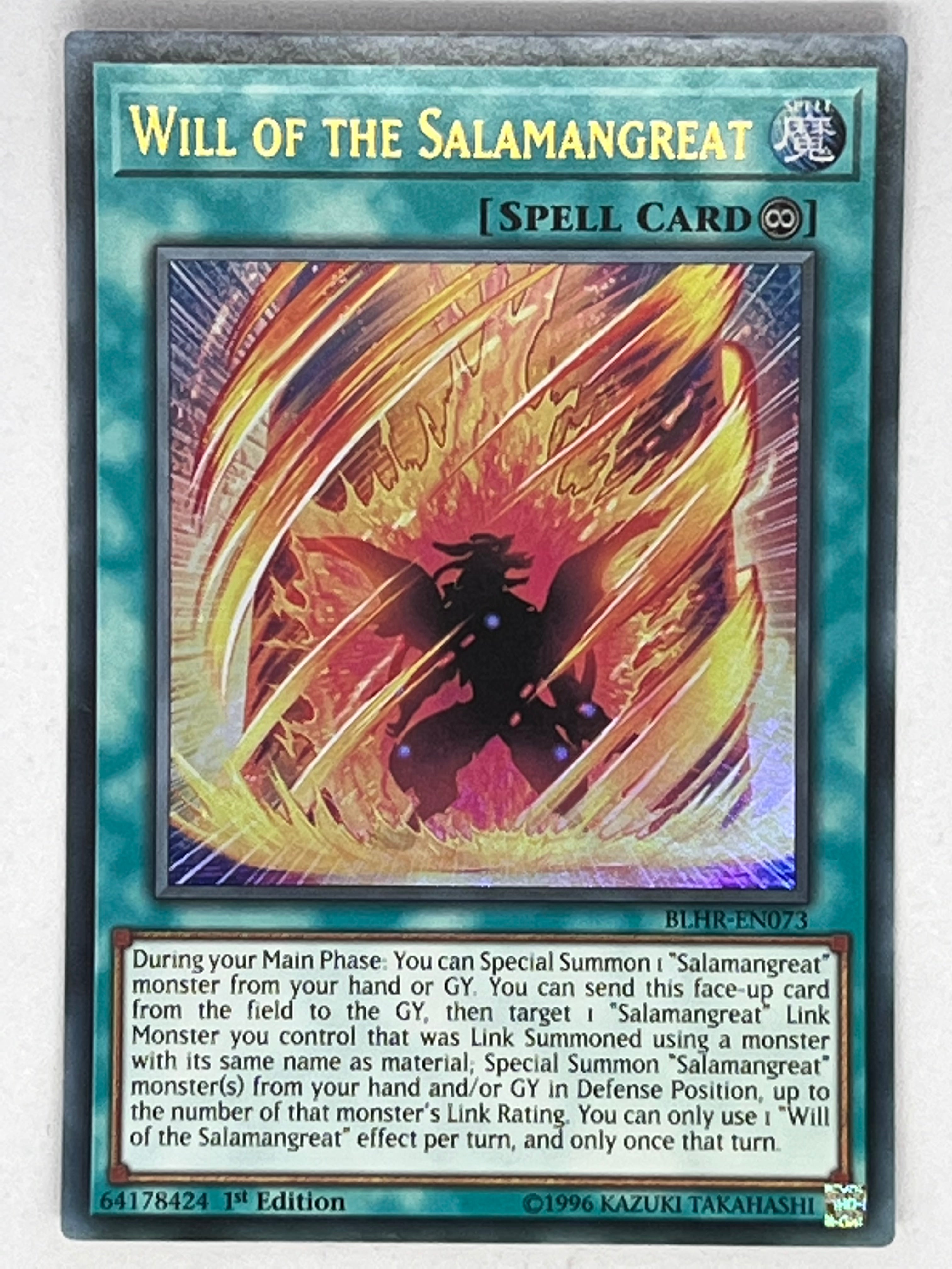 Will Of The Salamangreat BLHR-EN073 Genesis TCG Will Of The Salamangreat BLHR-EN073 Genesis TCG