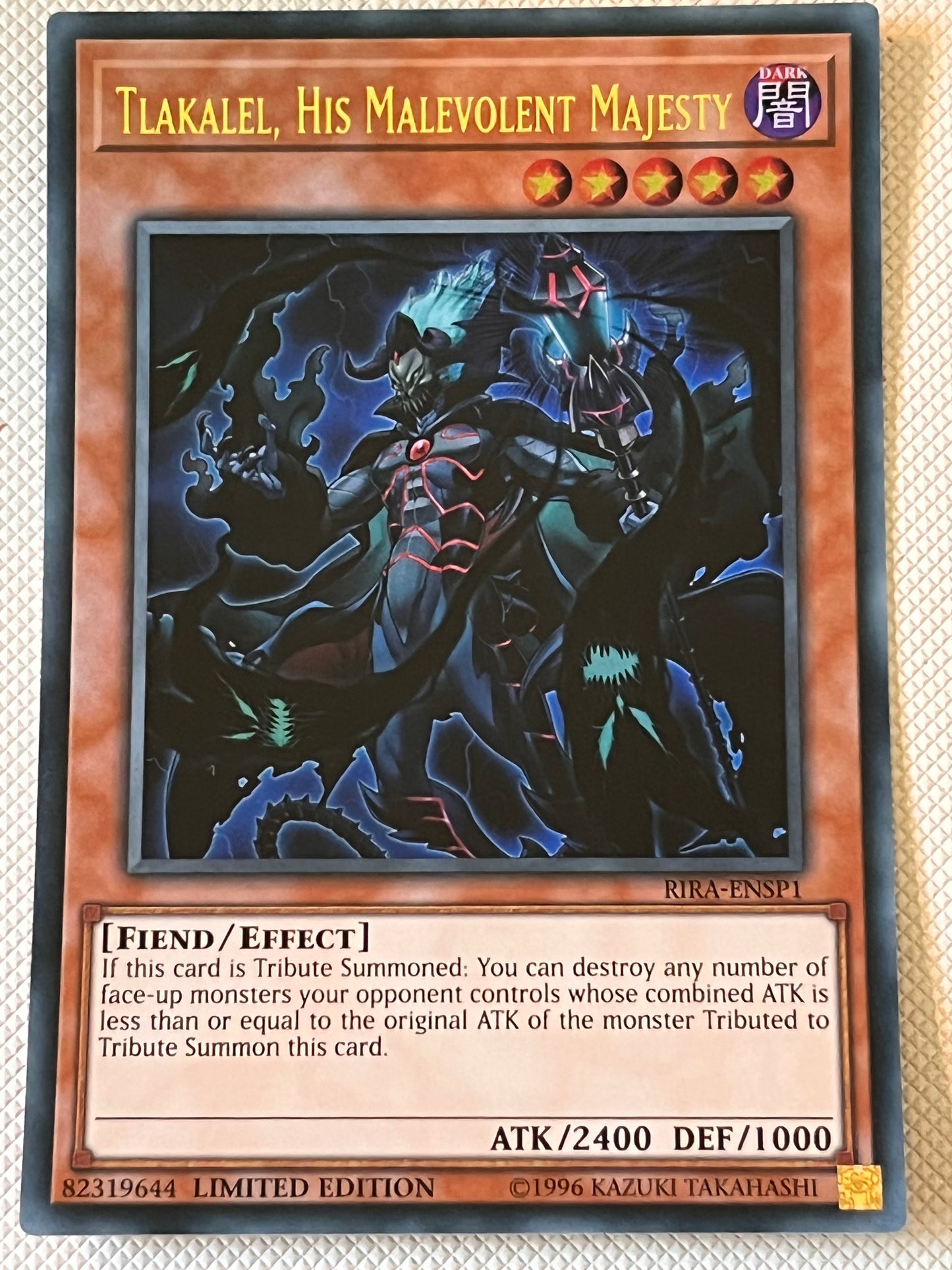 Tlakalel, His Malevolent Majesty RIRA-ENSP1