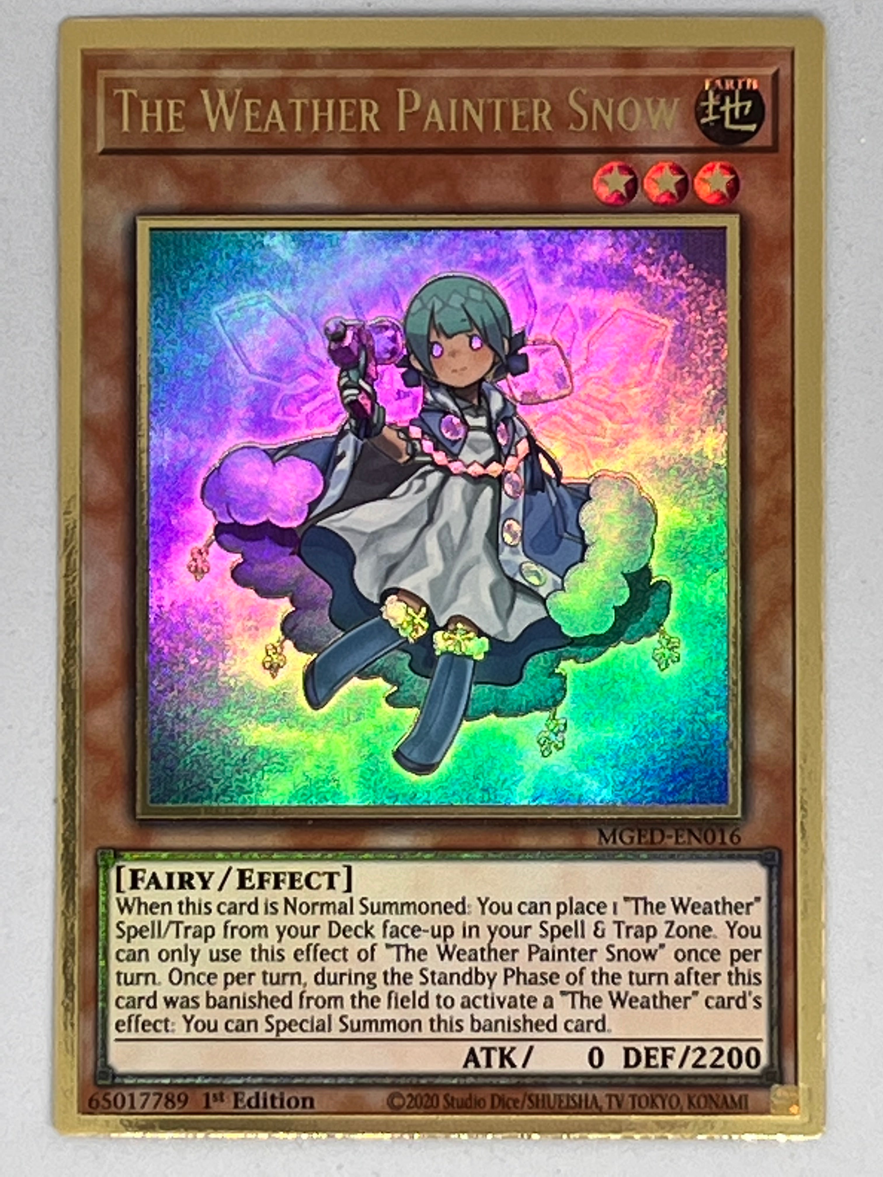 yugioh the weather deck The Weather Painter Snow MGED-EN016 – Genesis TCG
