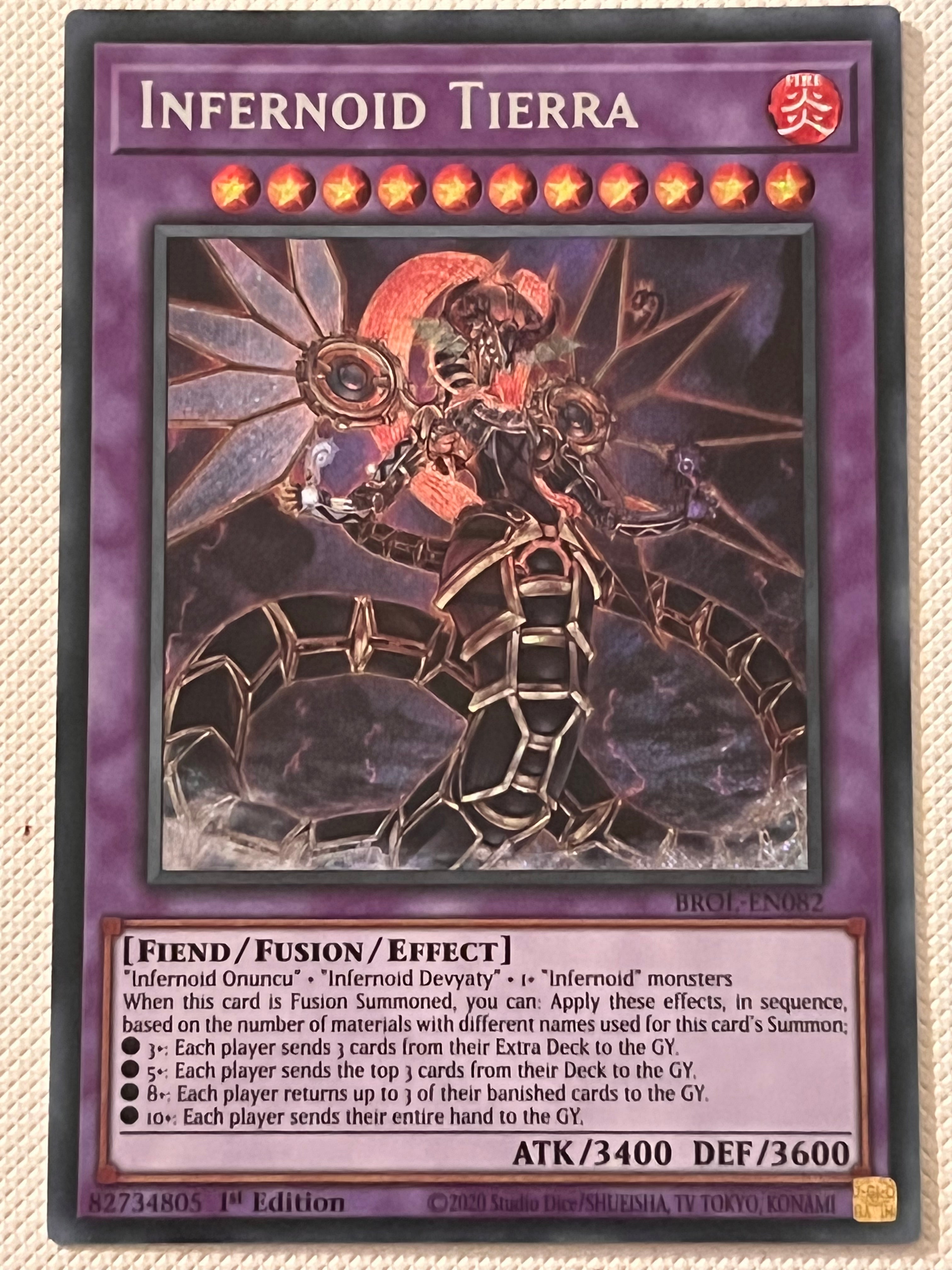 Infernoid Tierra – BROL-EN082 – Secret Rare – 1. Auflage