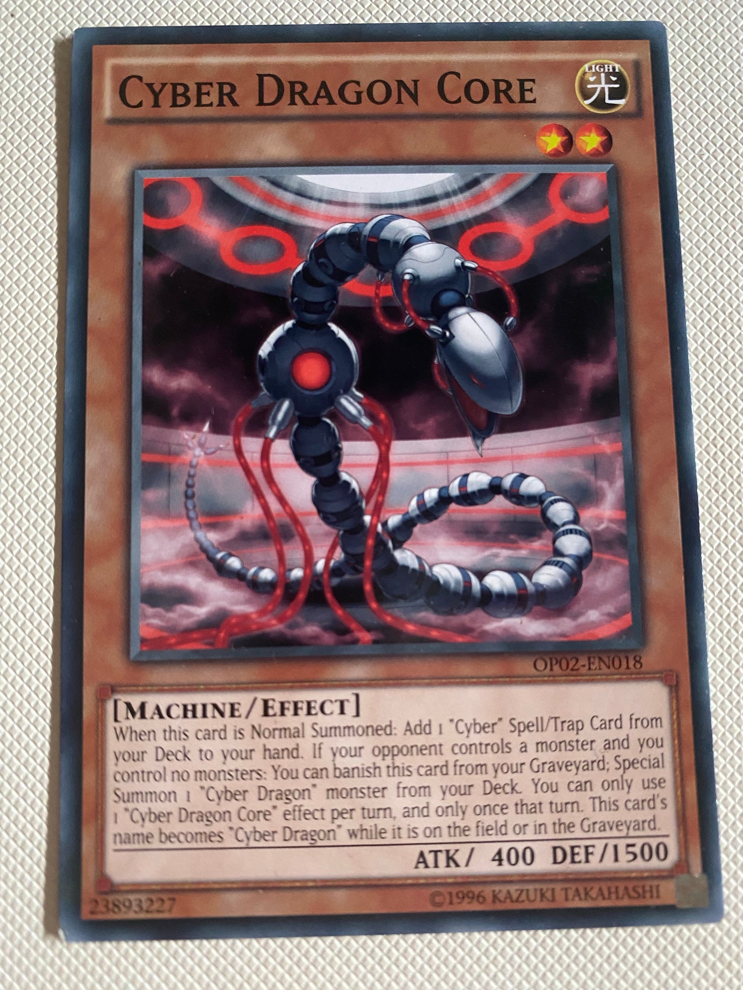 Cyber Dragon Core OP02-EN018