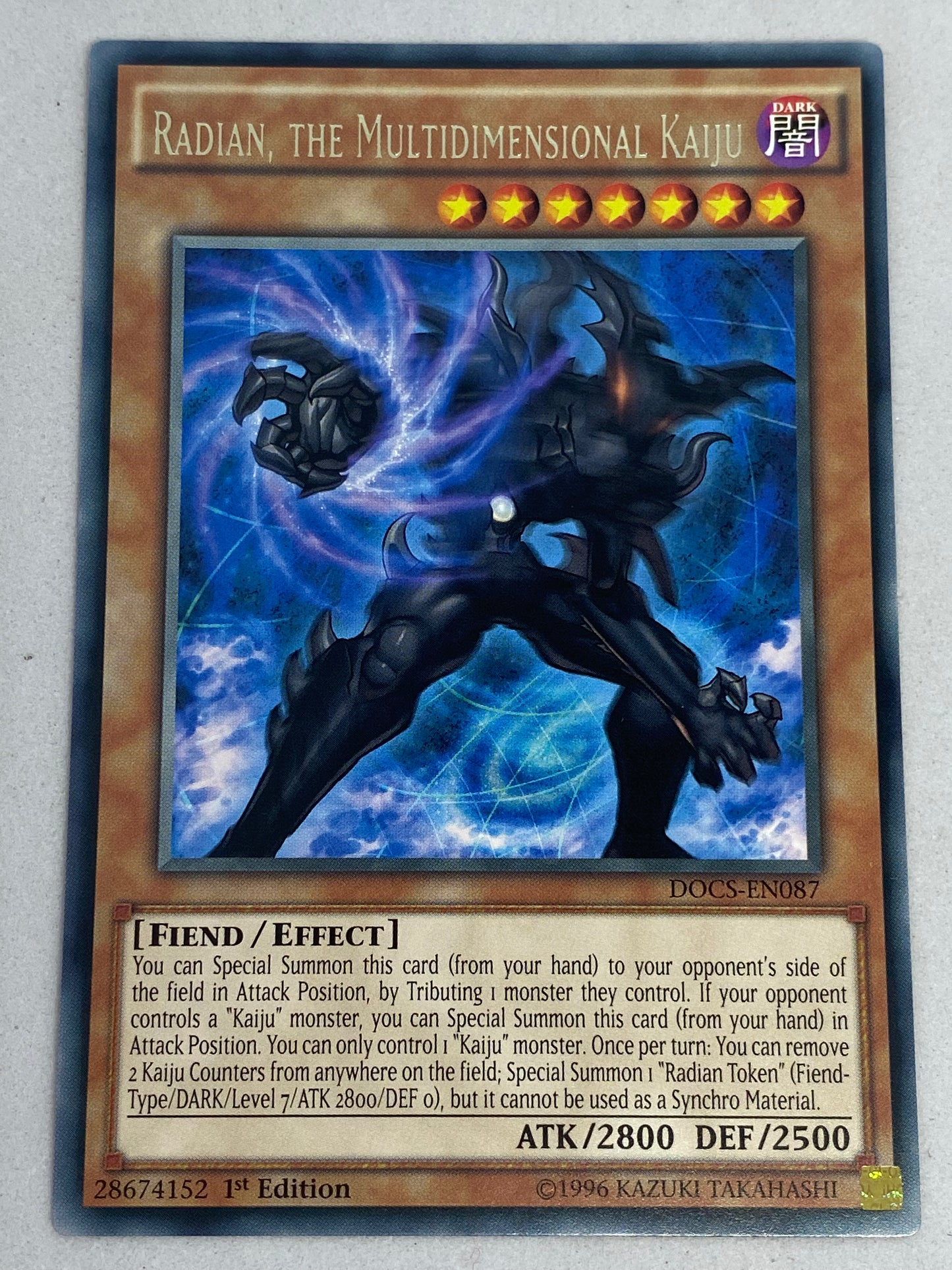Radian, The Multidimensional Kaiju DOCS-EN087
