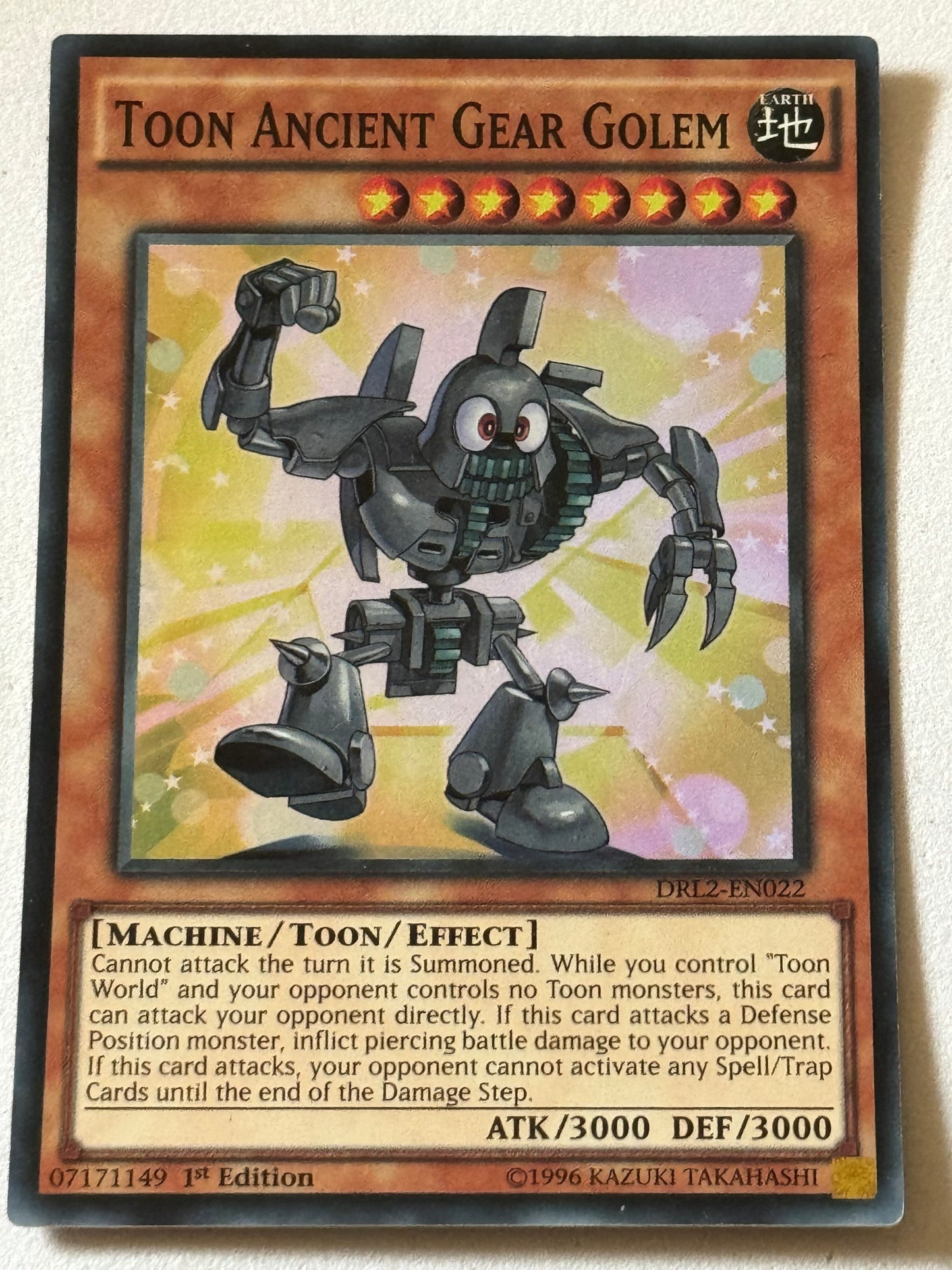 Toon Ancient Gear Golem DRL2-EN022