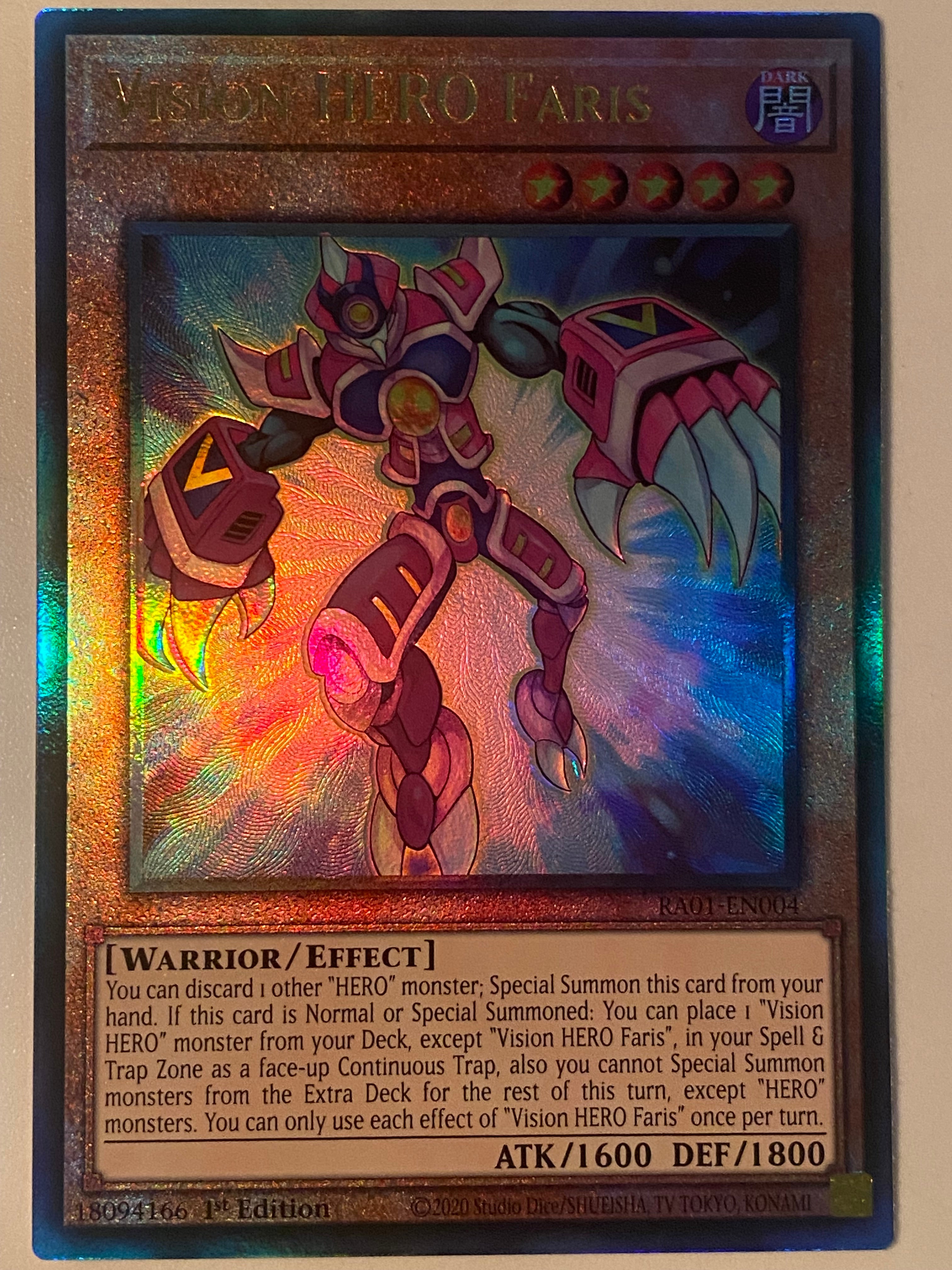 Vision HERO Faris RA01-EN004 – Genesis TCG