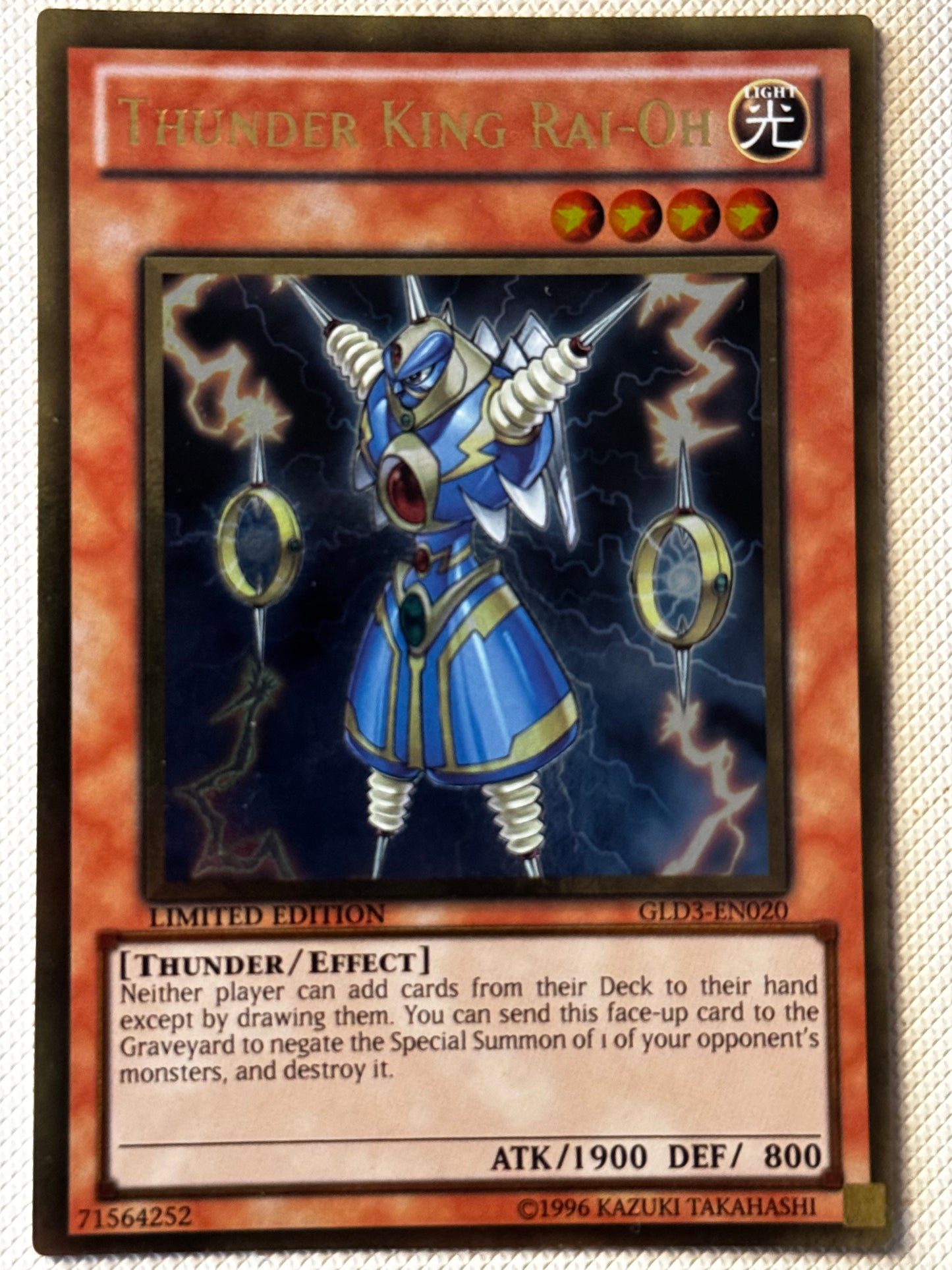 Thunder King Rai-Oh GLD3-EN020