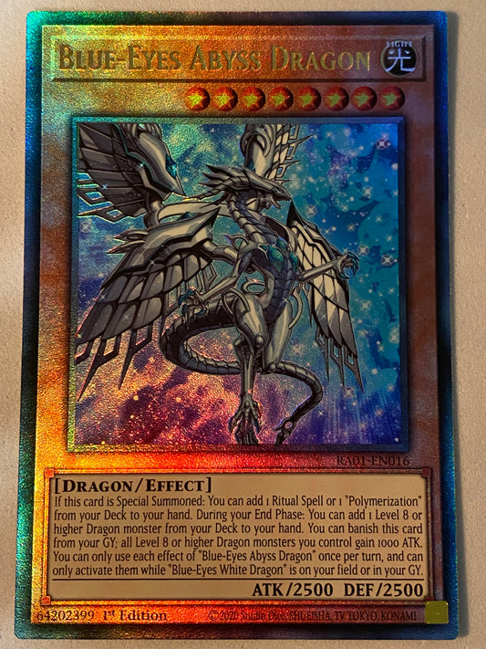 Blue-Eyes Abyss Dragon RA01-EN016
