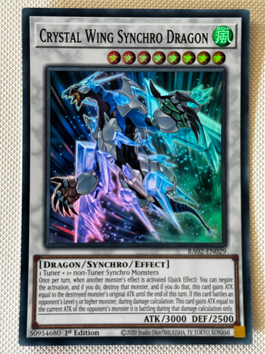 Crystal Wing Synchro Dragon RA02-EN029
