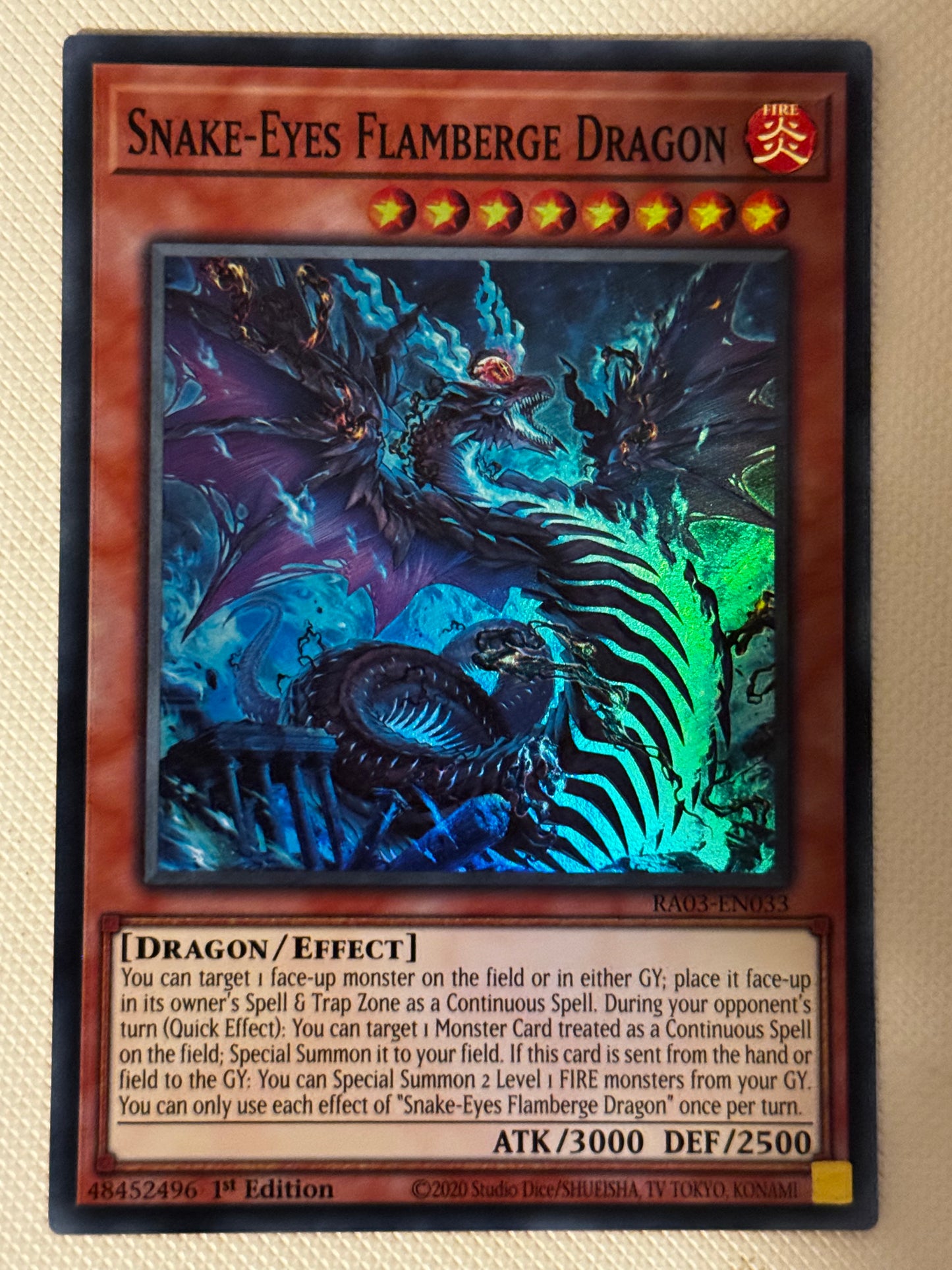 Snake-Eyes Flamberge Dragon RA03-EN033