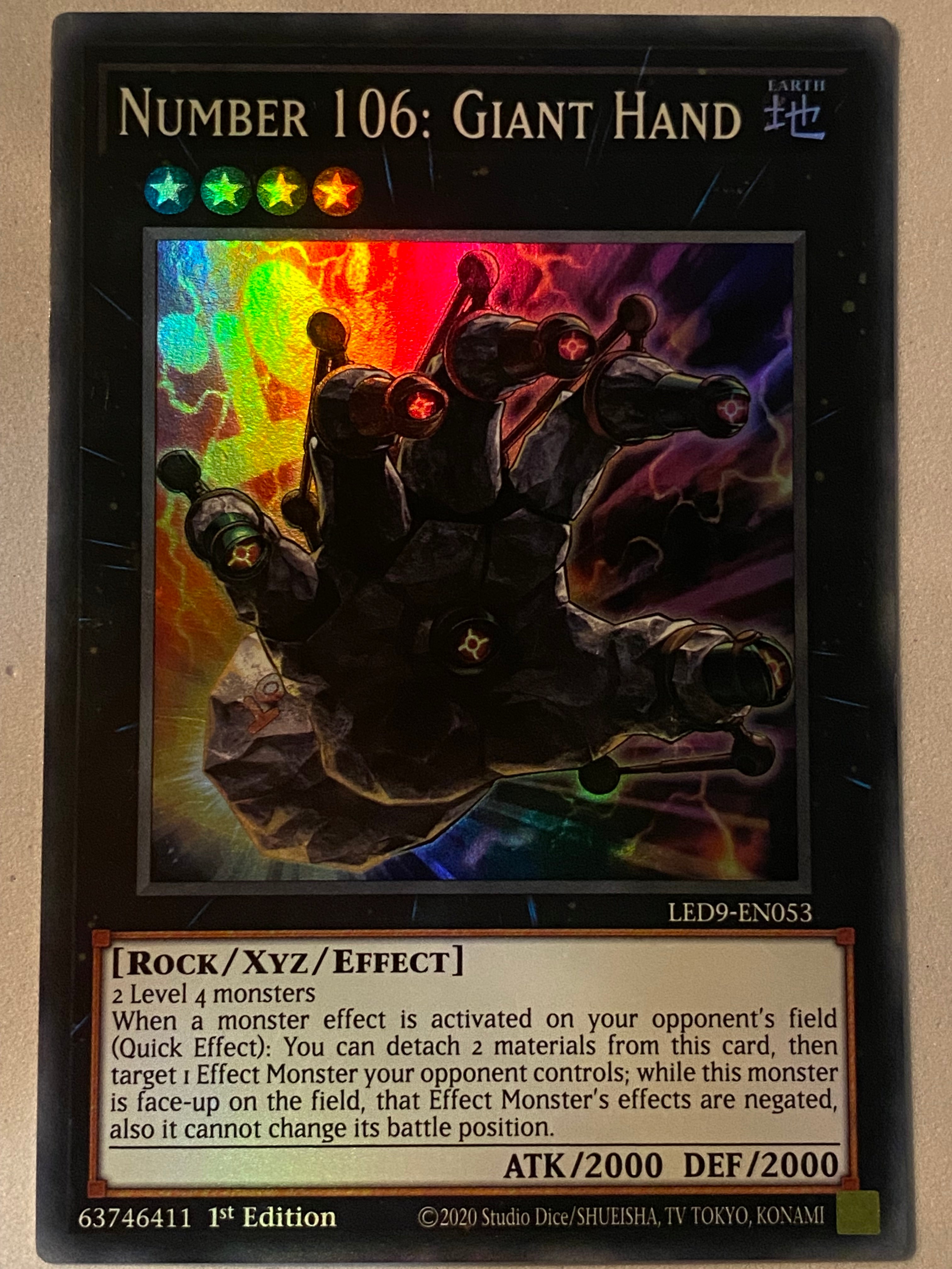 Number 106: Giant Hand LED9-EN053 – Genesis TCG