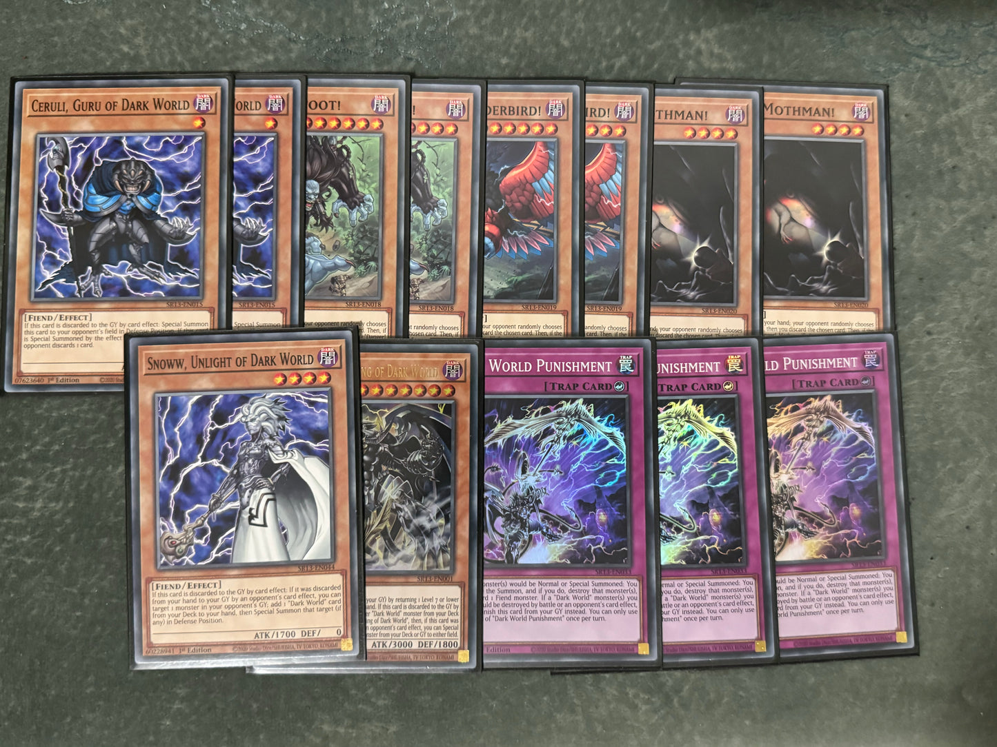 Dark World Deck Core(Second Photo Are Spares)