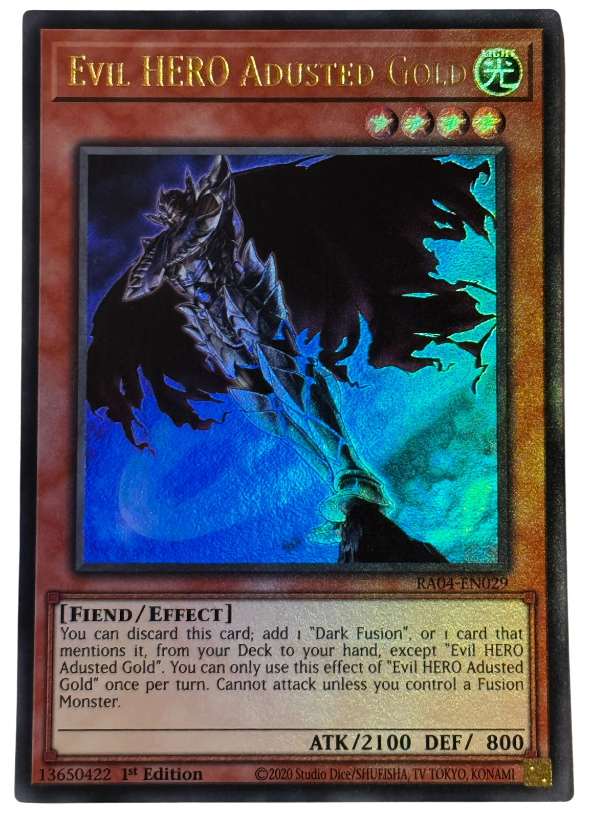 Evil HERO Adusted Gold RA04-EN029