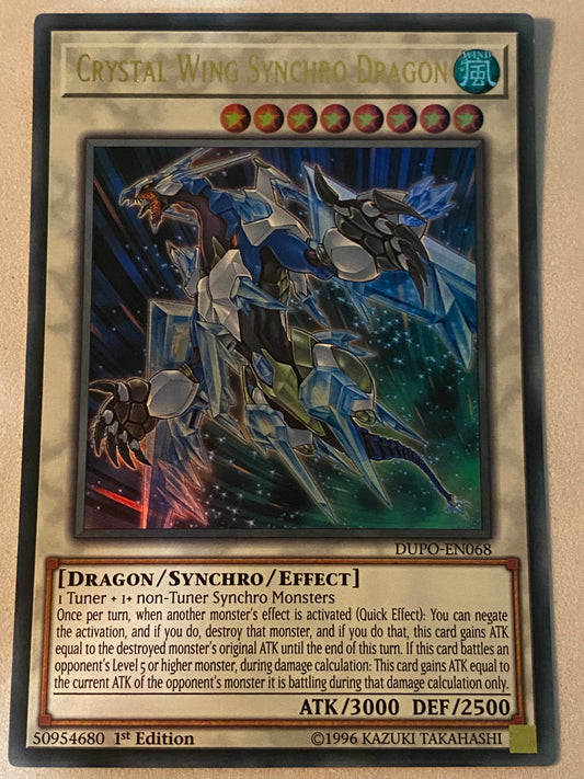 Crystal Wing Synchro Dragon DUPO-EN068