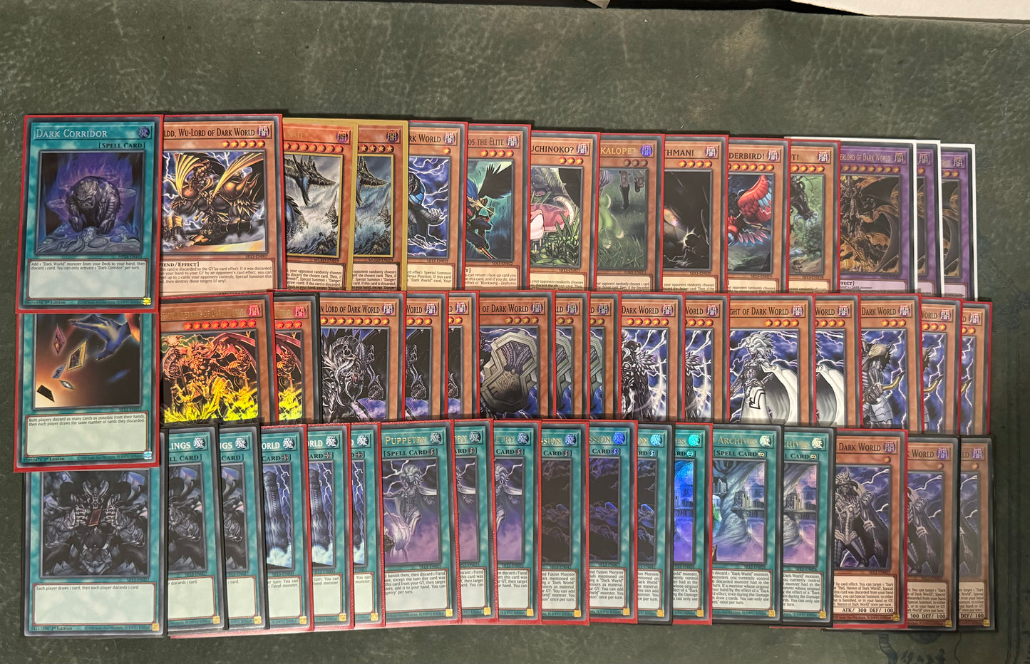 Dark World Deck Core(Second Photo Are Spares)