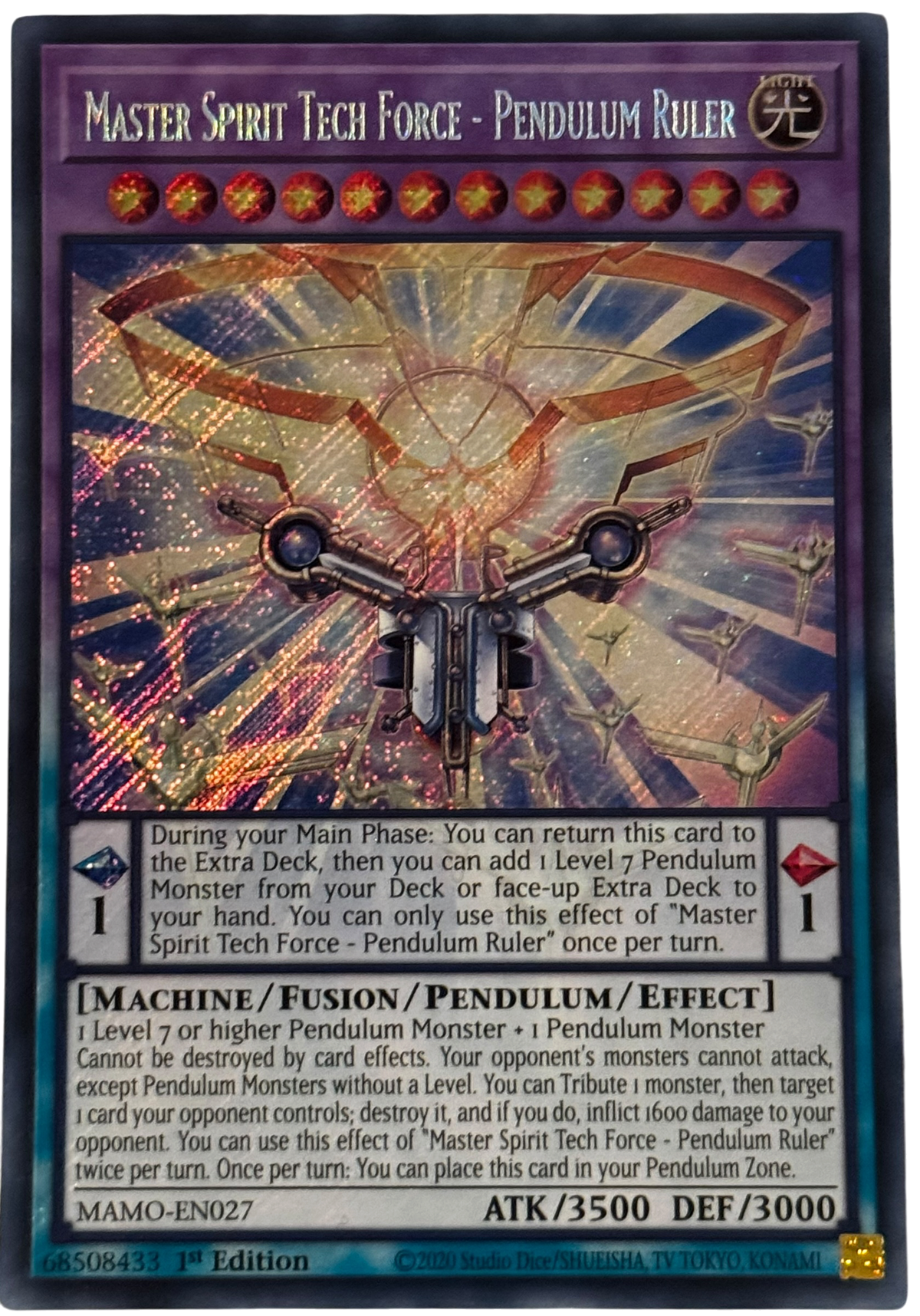 Master Spirit Tech Force - Pendulum Ruler MAMO-EN027