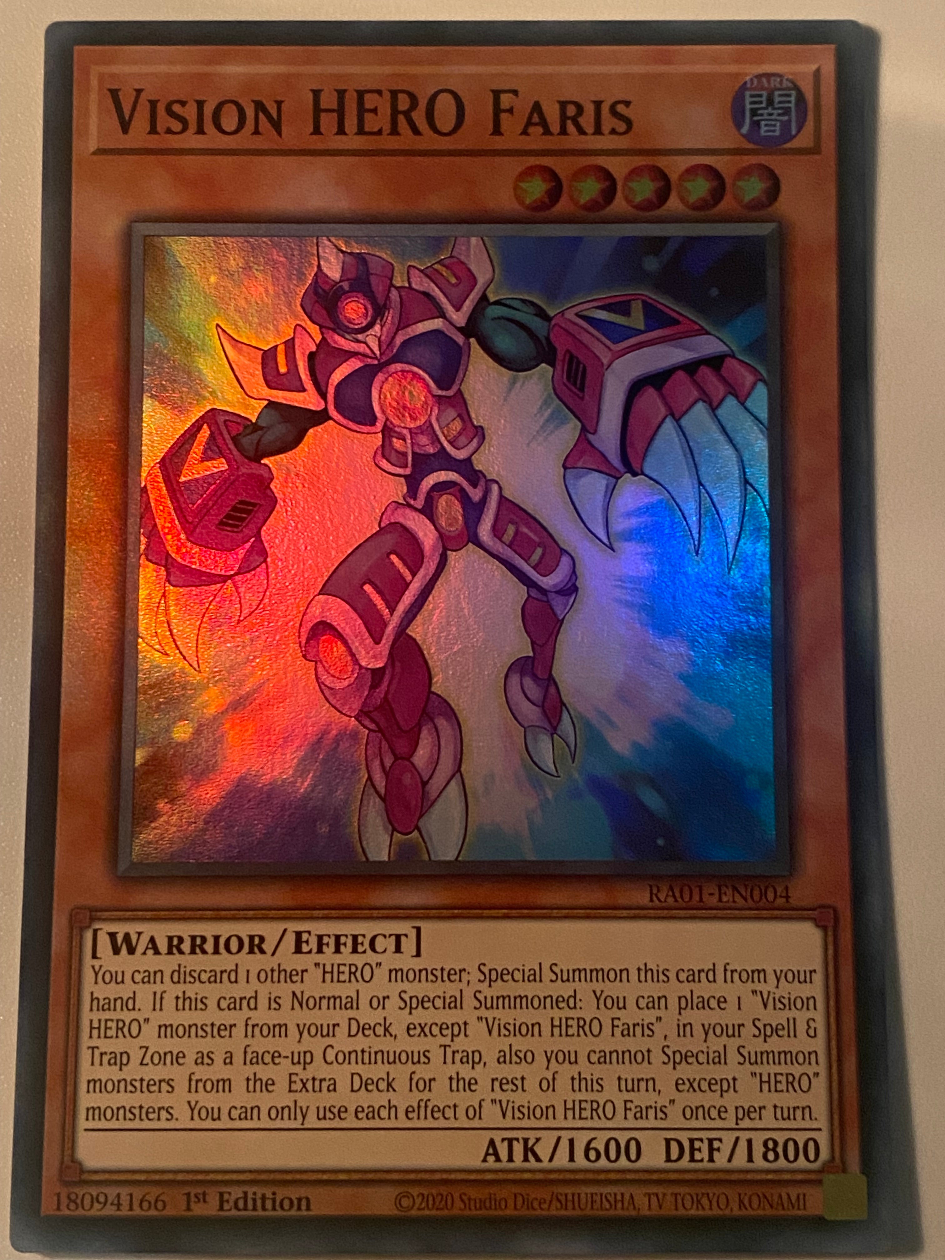 Vision HERO Faris RA01-EN004 – Genesis TCG