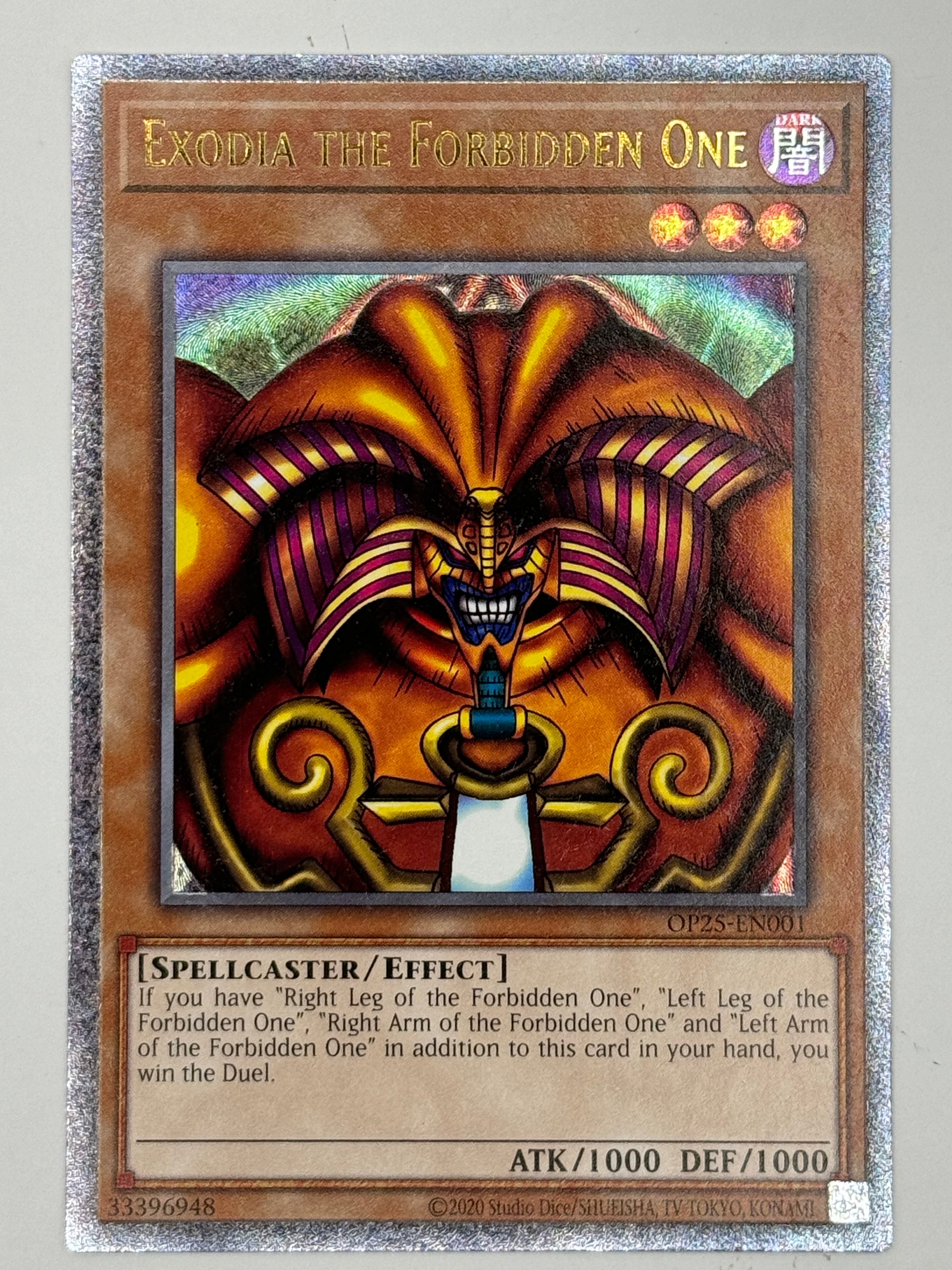 Exodia The Forbidden One OP25-EN001 – Genesis TCG
