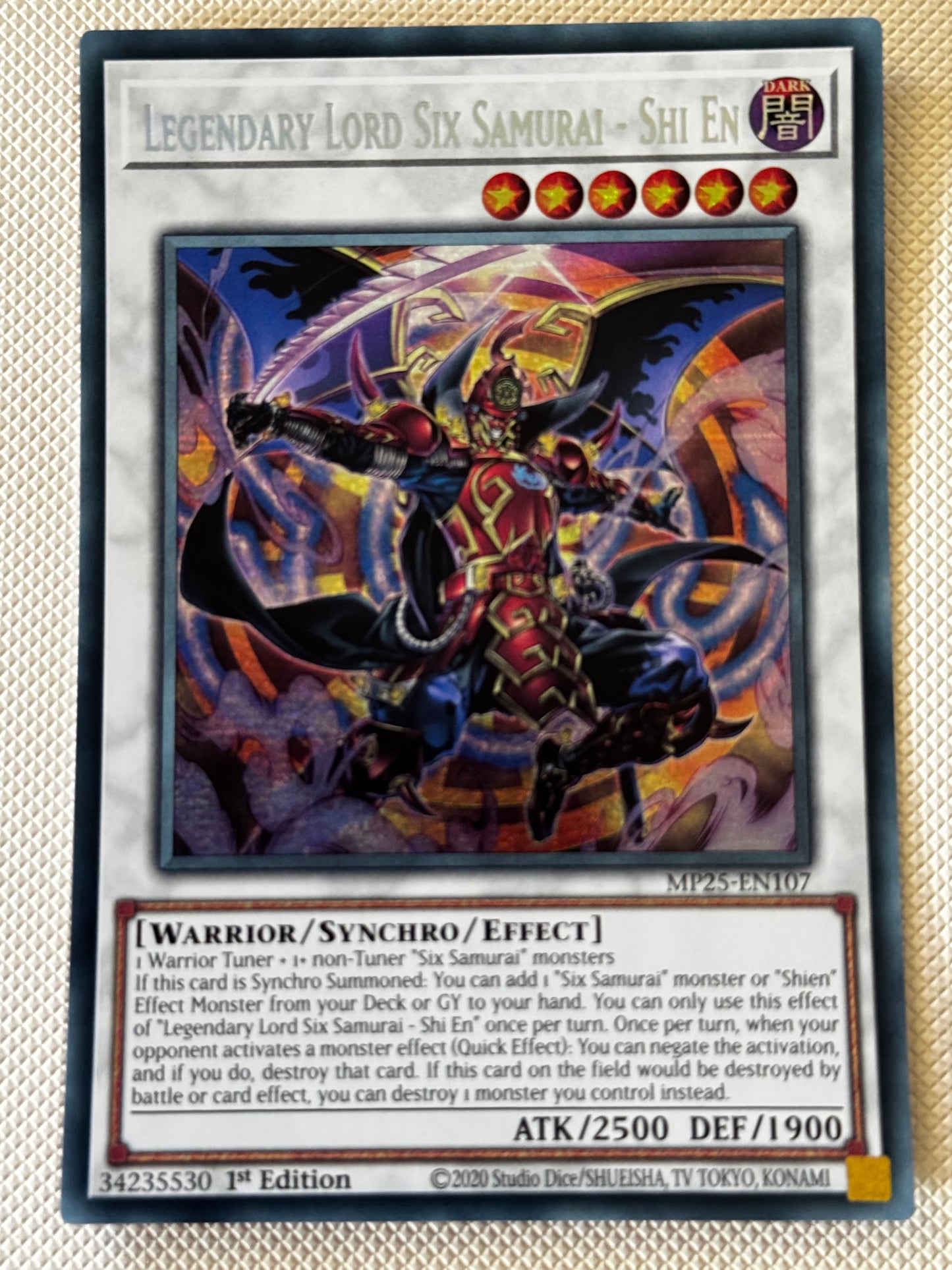 Legendary Lord Six Samurai - Shi En MP25-EN107