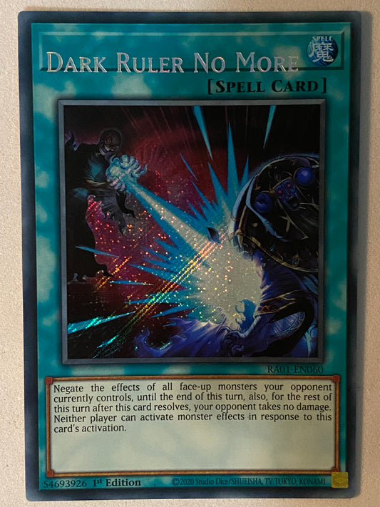 Dark Ruler No More RA01-EN060 Misprint