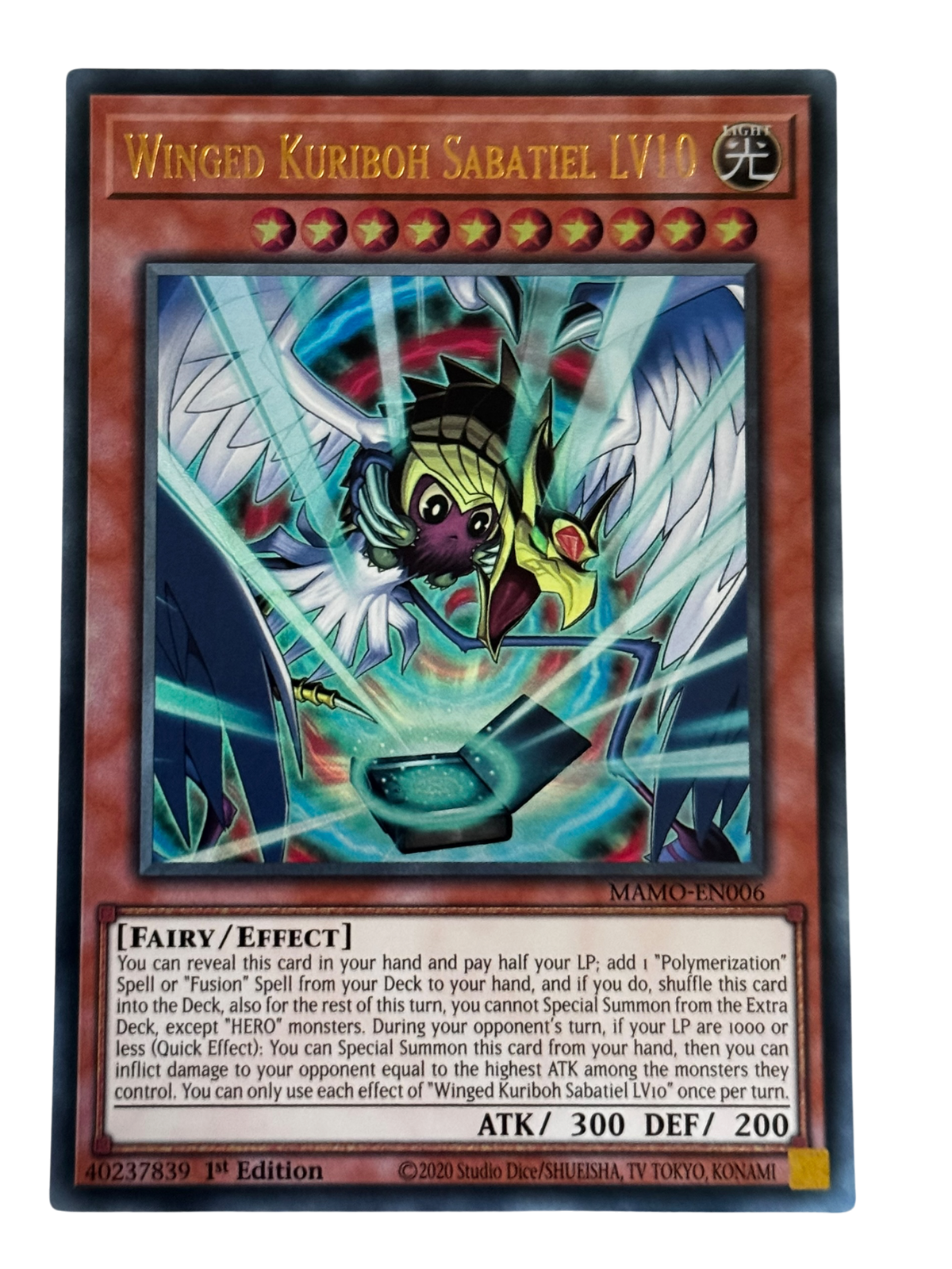 Winged Kuriboh Sabitiel LV10 MAMO-EN006