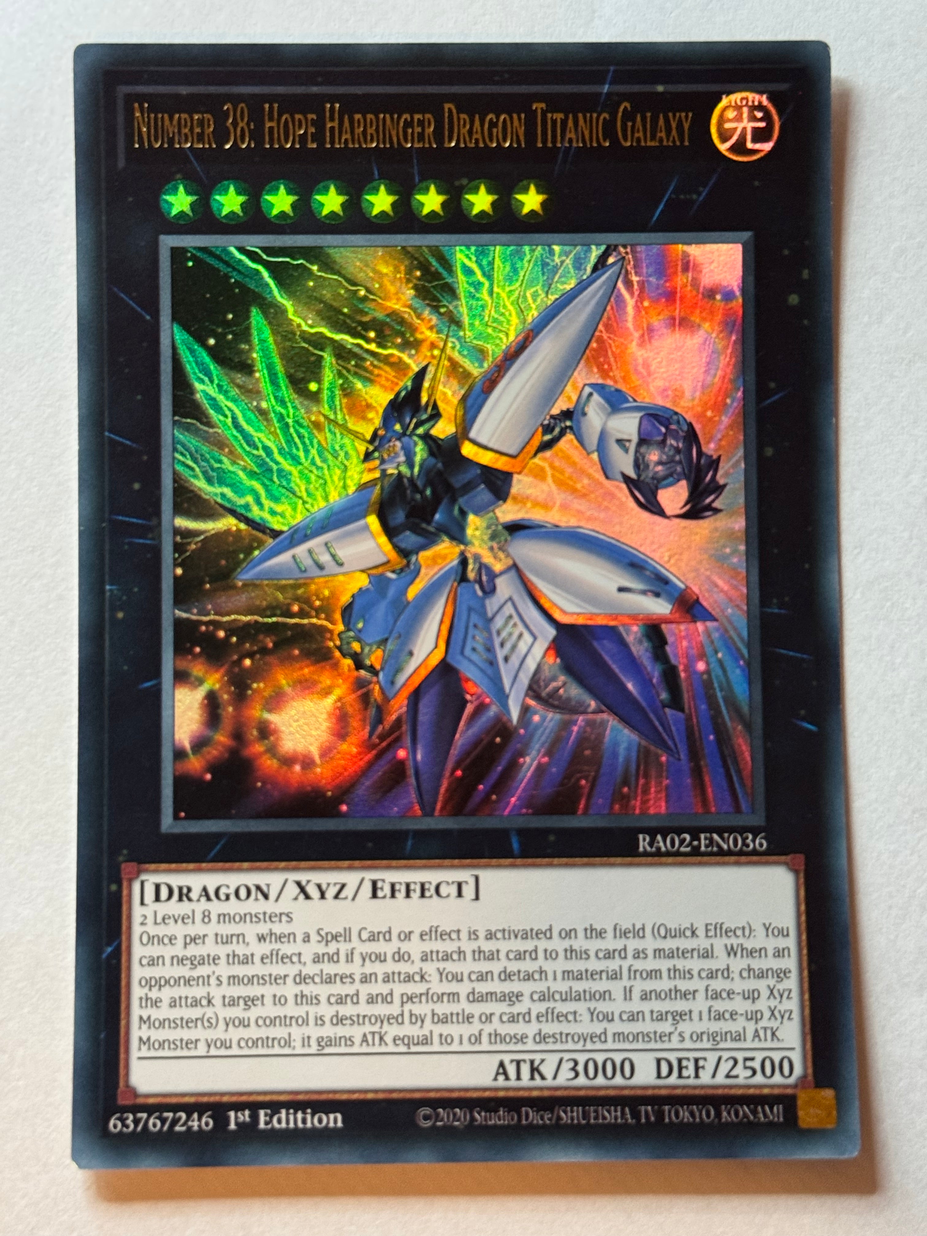 Number 38: Hope Harbinger Dragon Titanic Galaxy RA02-EN036 – Genesis TCG
