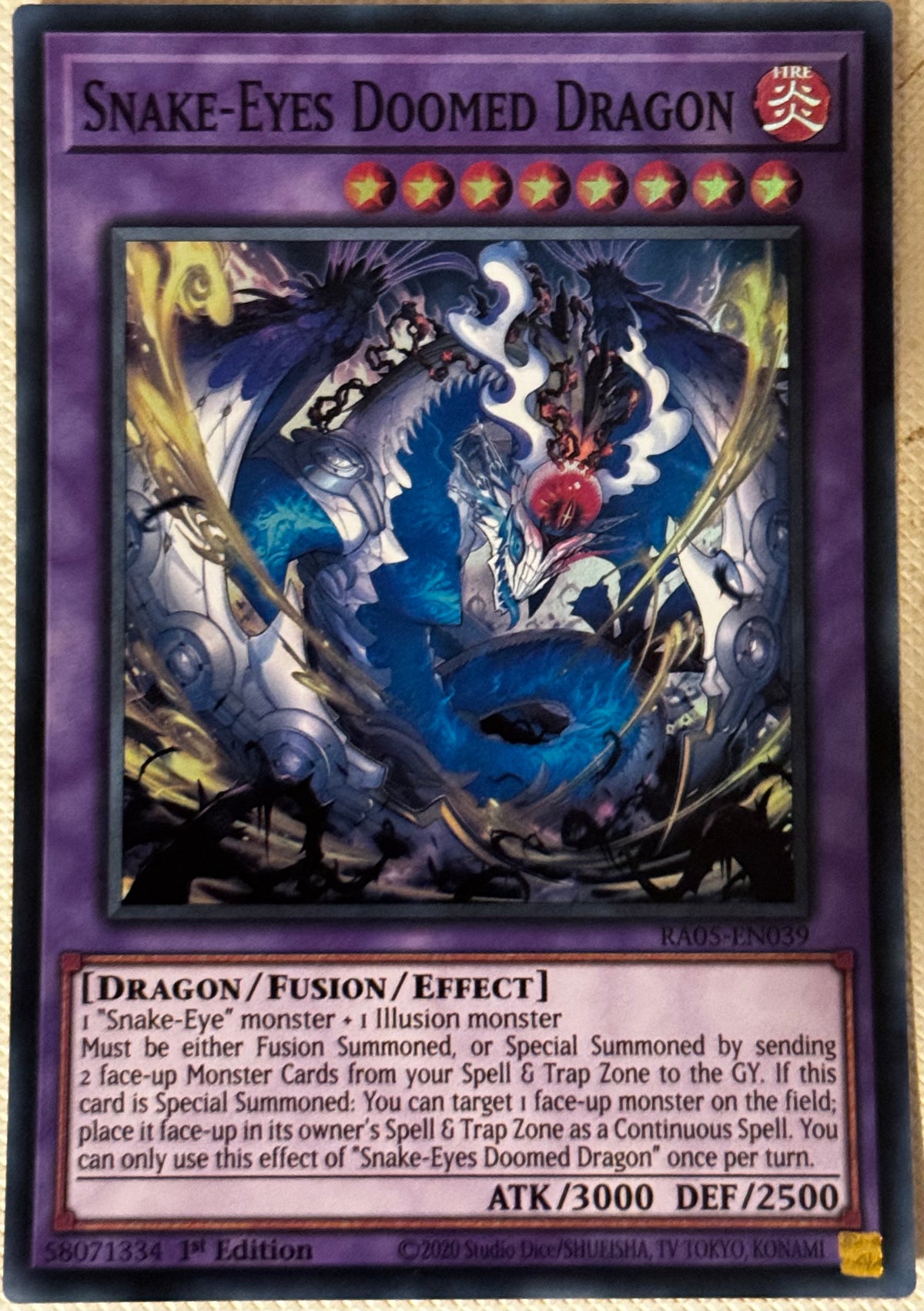 Snake-Eyes Doomed Dragon RA05-EN039