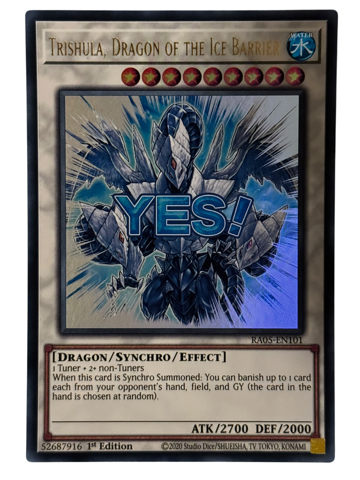 Trishula, Dragon Of The Ice Barrier RA05-EN101