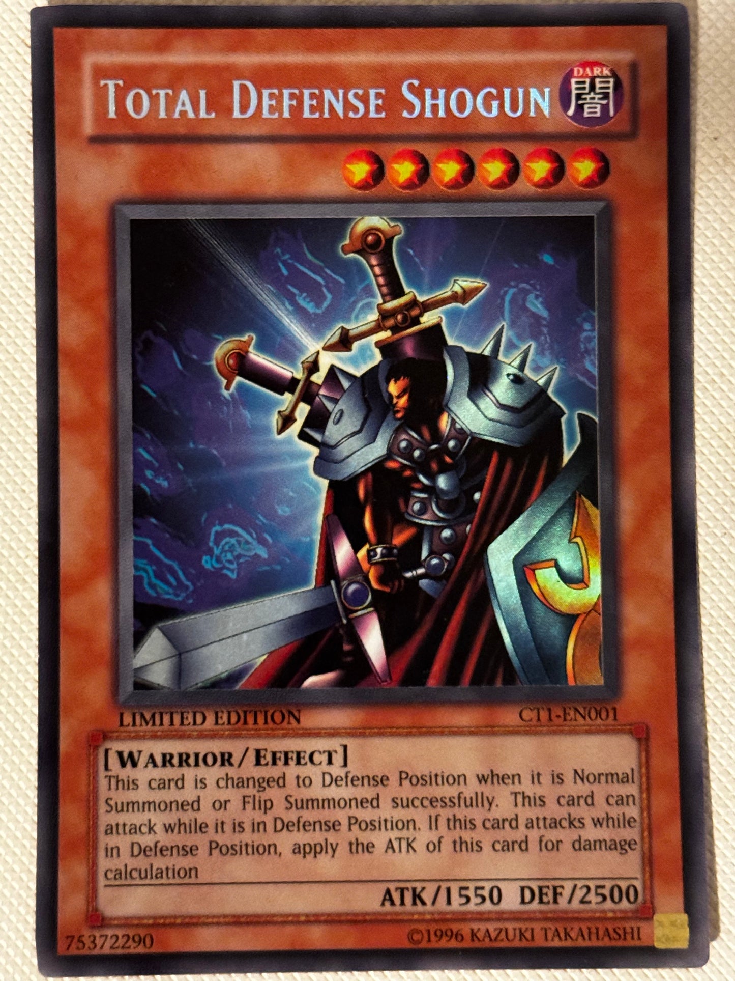 Total Defence Shogun CT1-EN001 Misprint