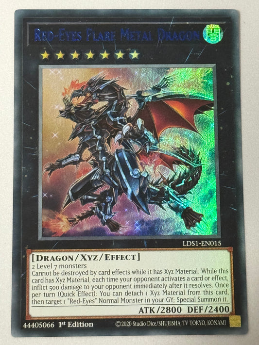 Red-Eyes Flare Metal Dragon LDS1-EN015