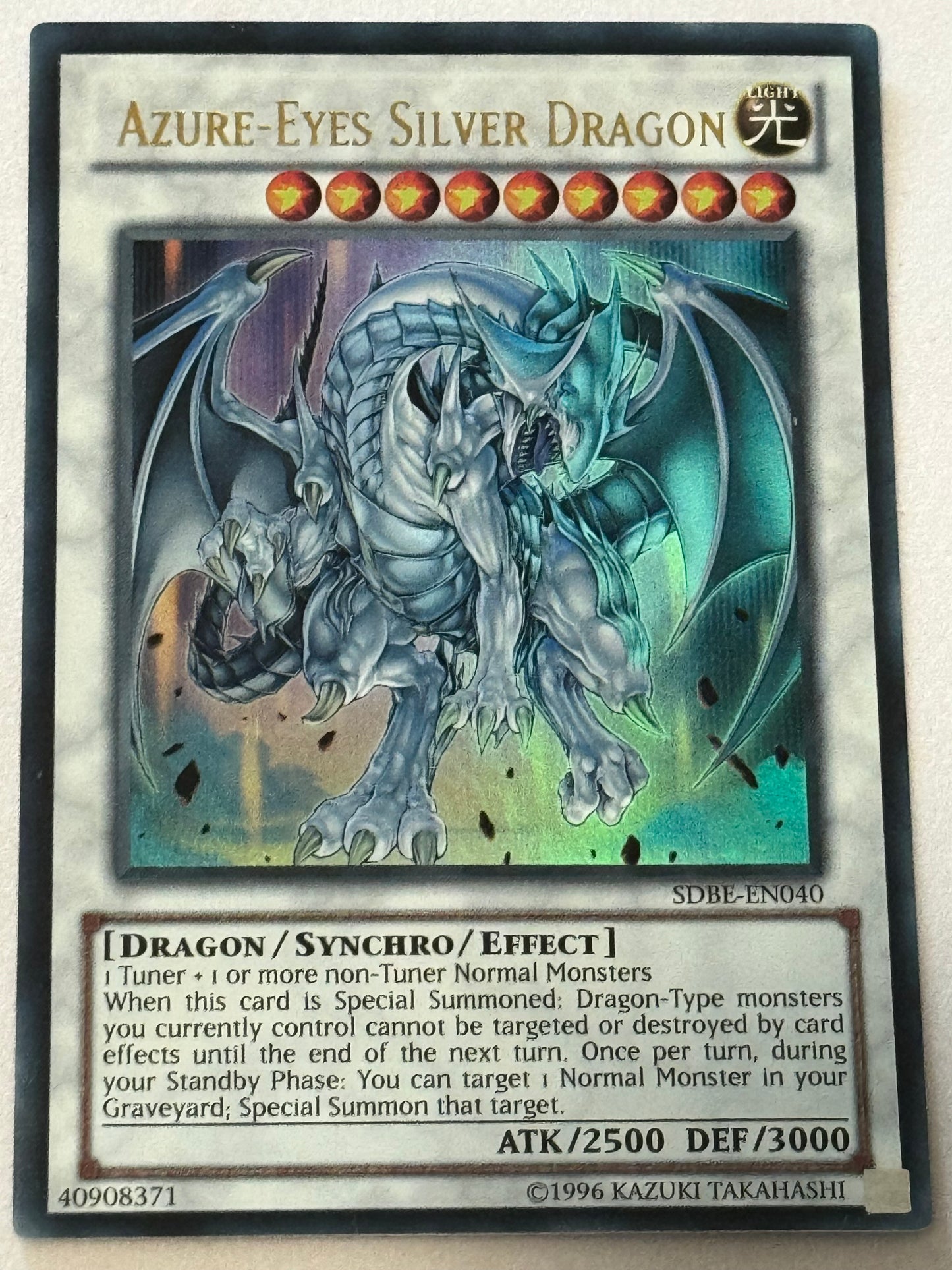 Azure-Eyes Silver Dragon SDBE-EN040
