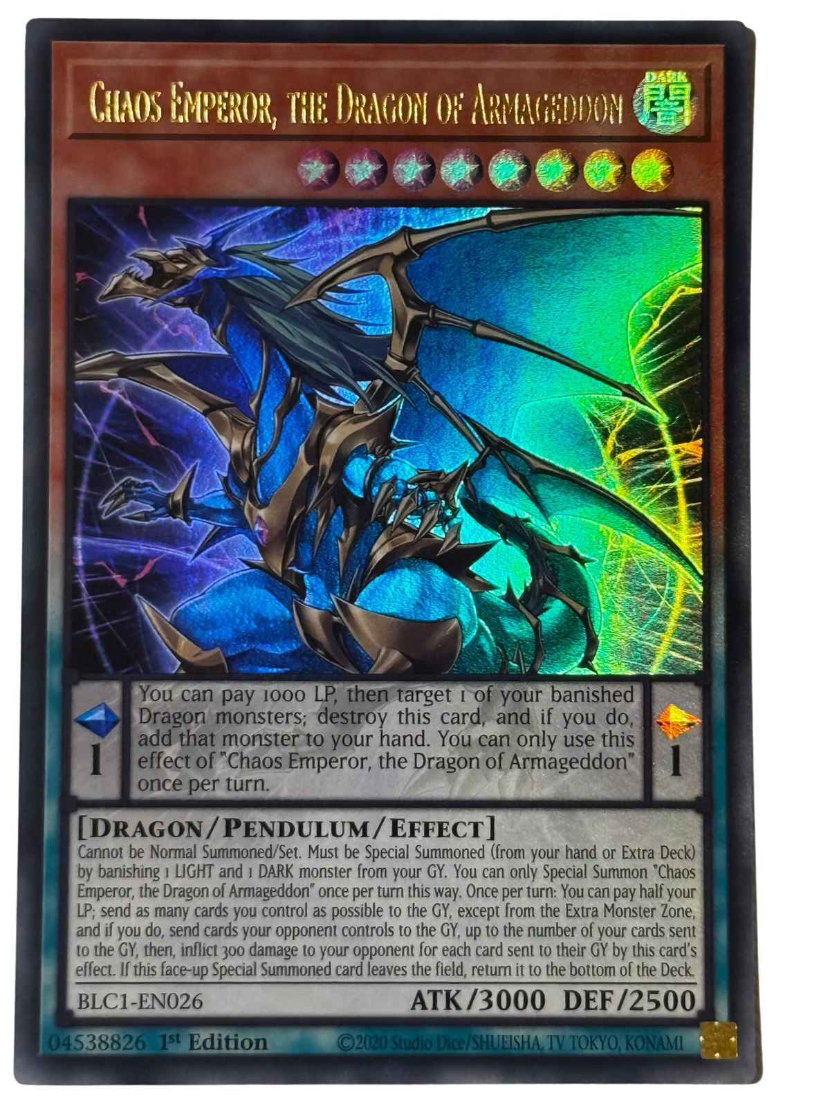 Chaos Emperor, The Dragon Of Armageddon BLC1-EN026