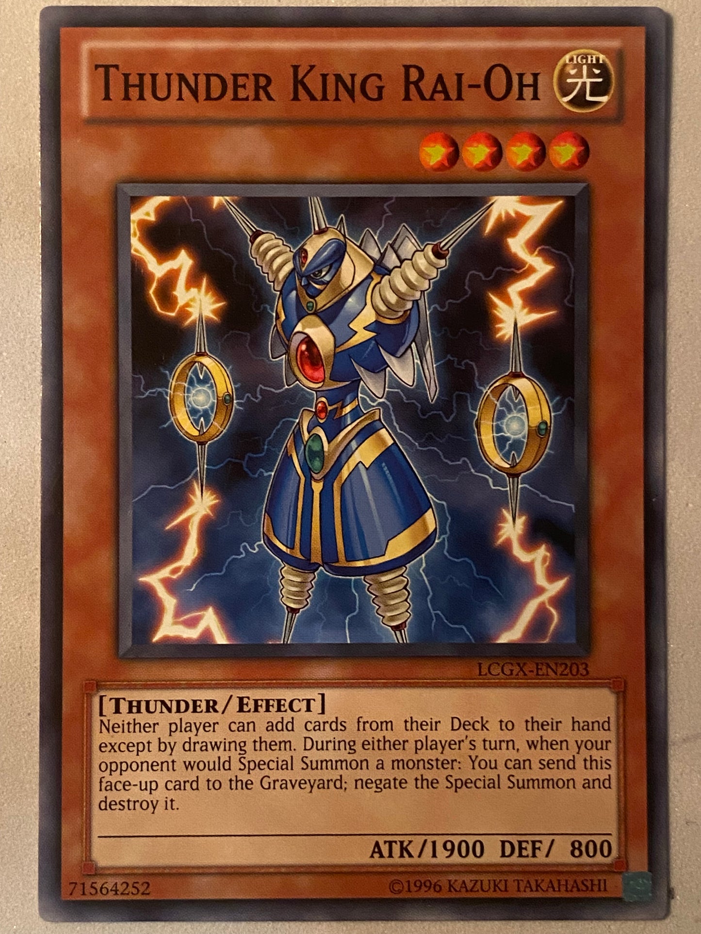 Thunder King Rai-Oh LCGX-EN203