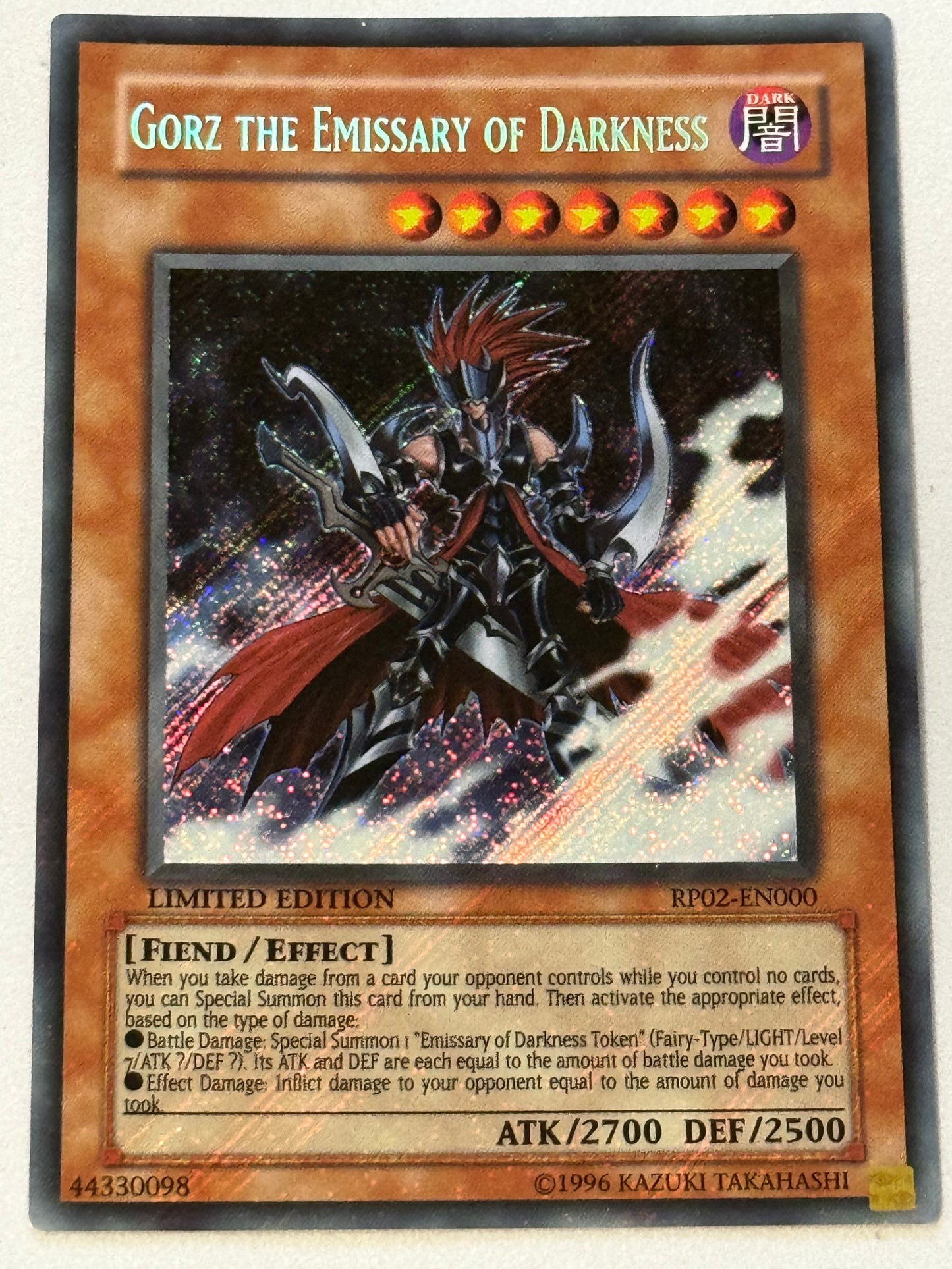 Gorz The Emissary Of Darkness RP02-EN000