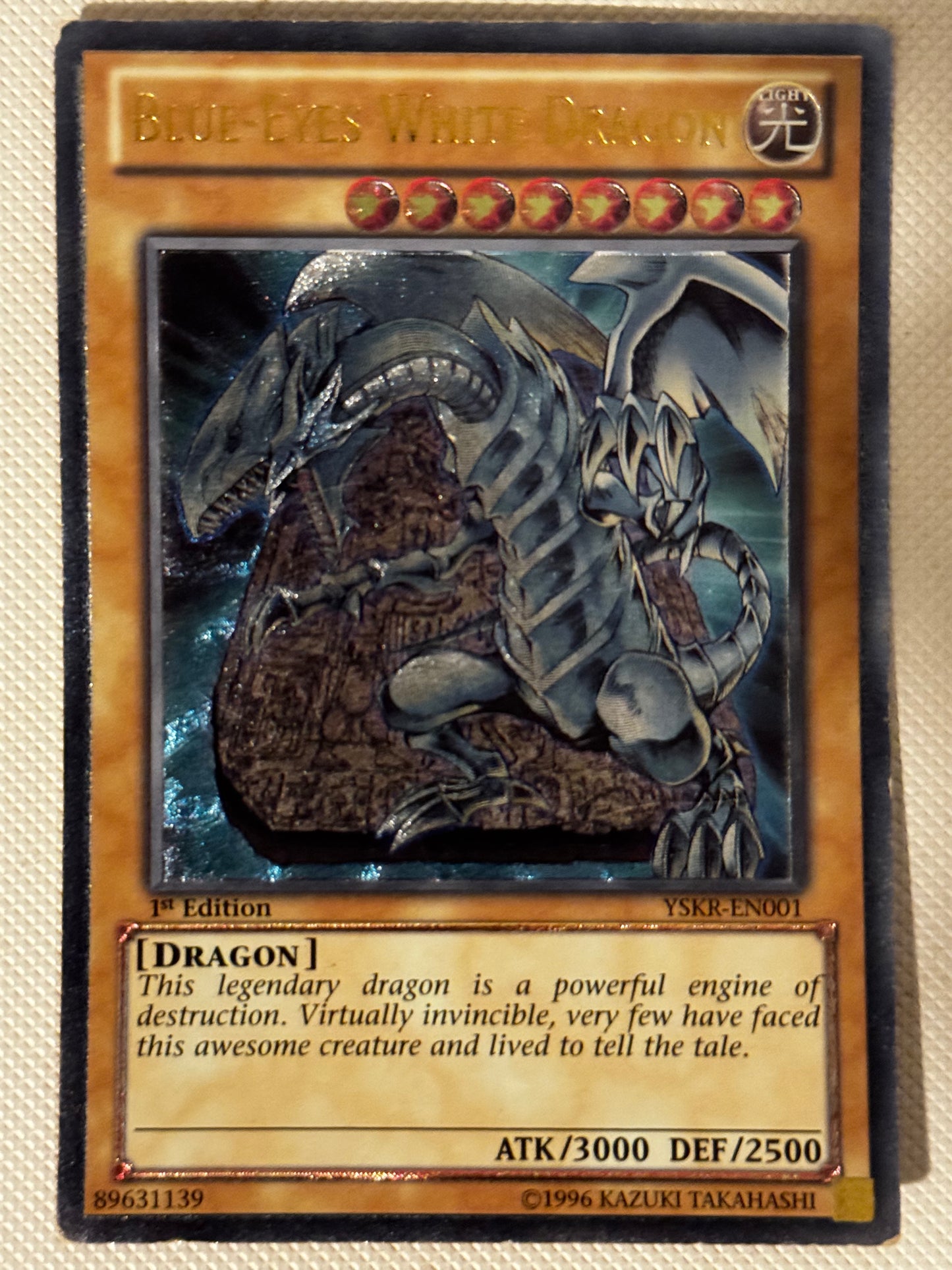 Blue-Eyes White Dragon YSKR-EN001(Read Description)