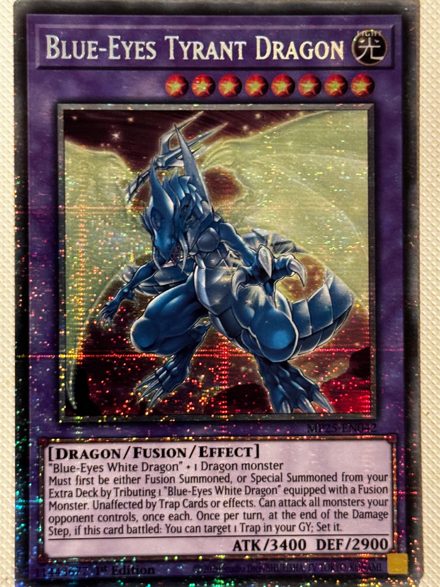 Blue-Eyes Tyrant Dragon MP25-EN042